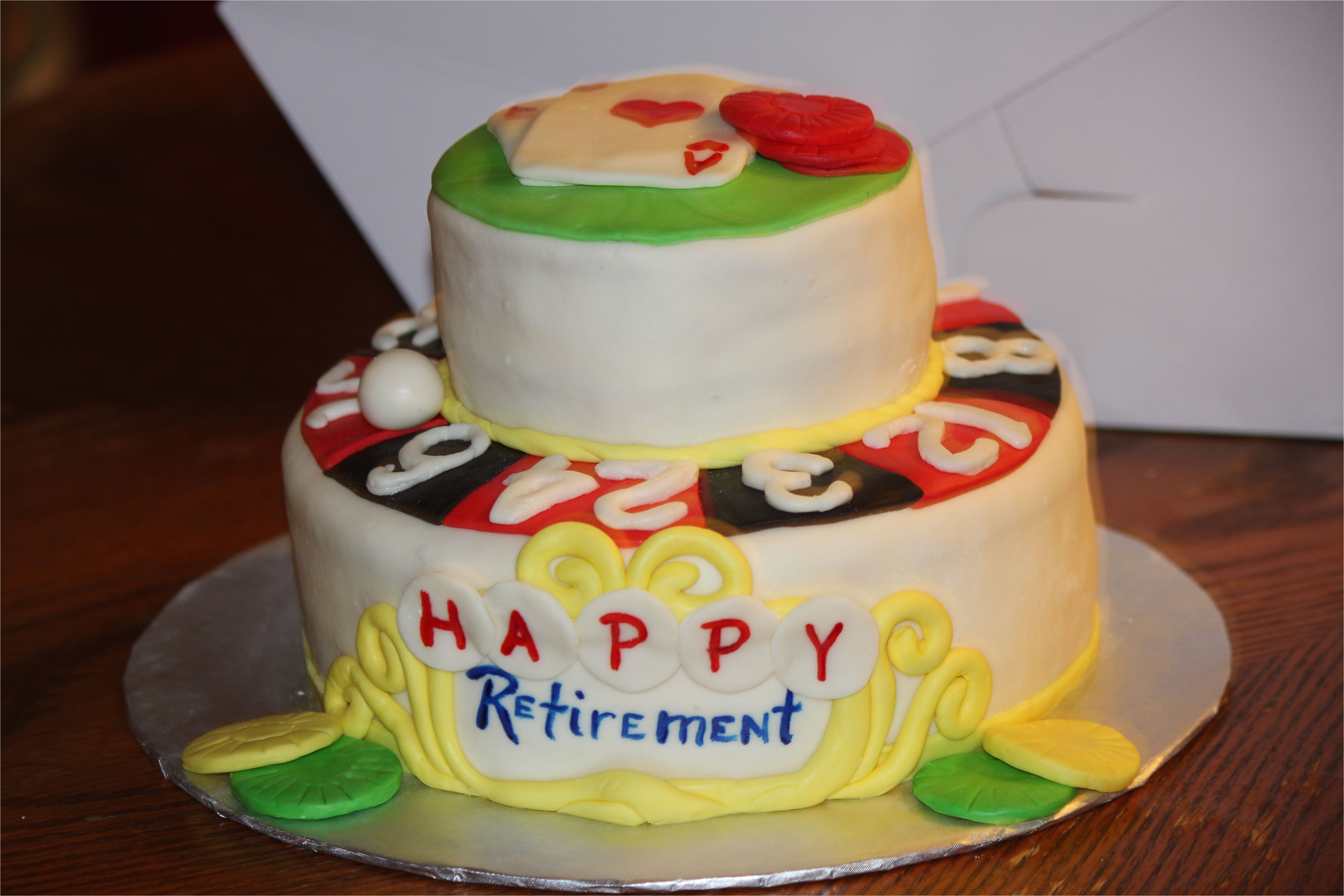 casino themed retirement cake retirement cakescake ideas