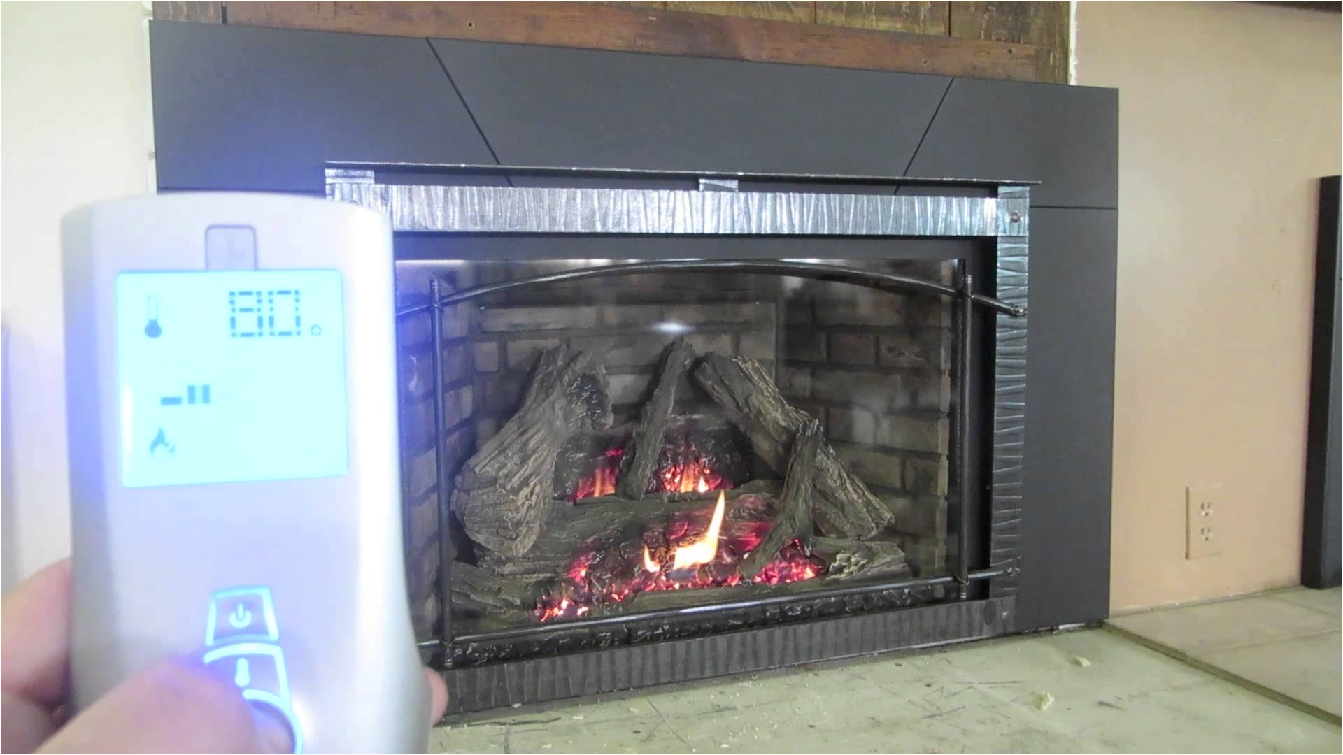 how to use my remote control for my gas fireplace tutorial diy insert direct vent youtube