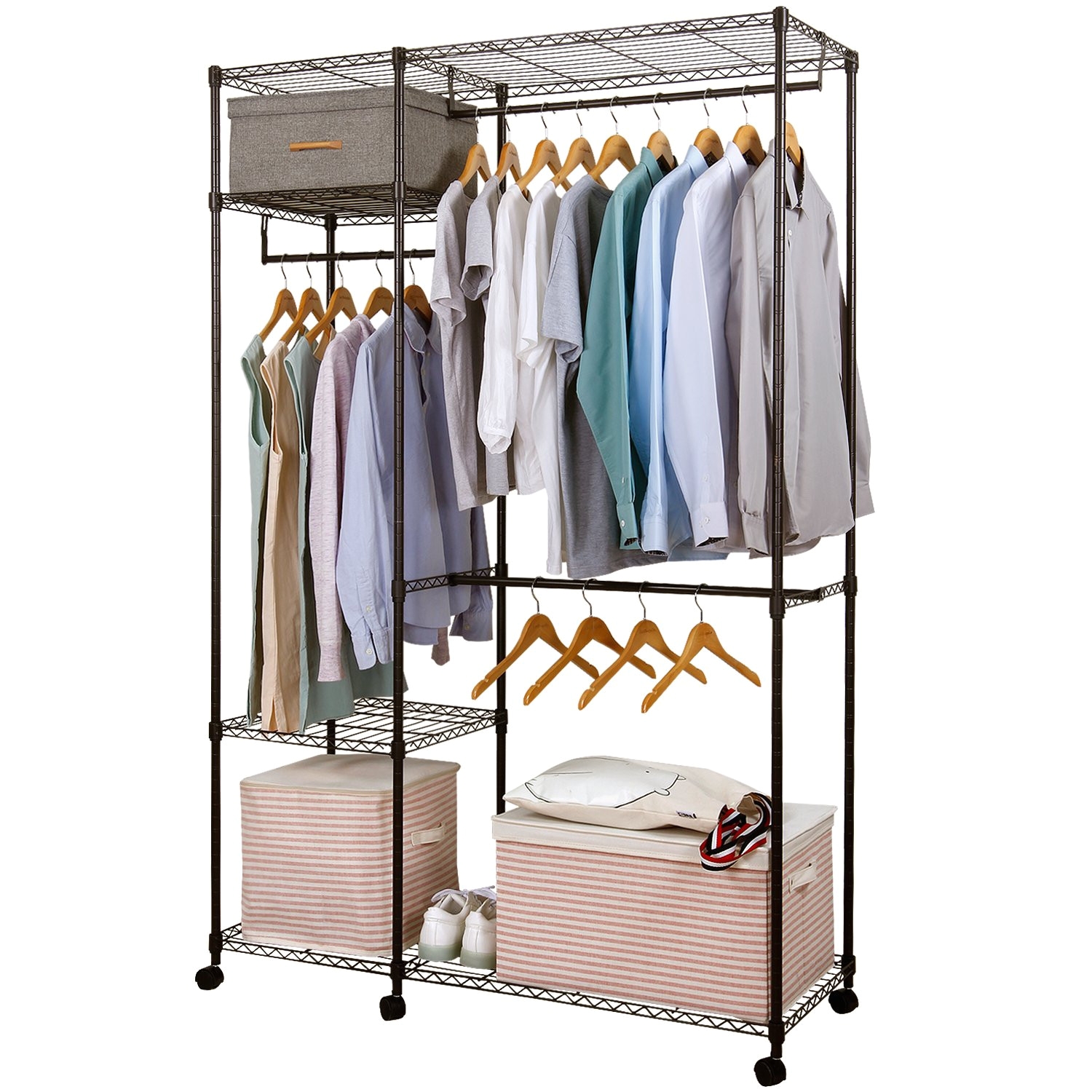 Rolling Closet Rack Target Standing Wardrobe Inspirational Walmart Closets Wardrobes Luxury 20