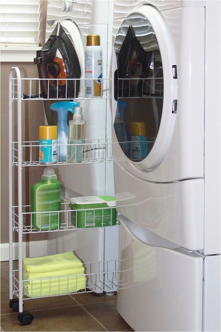 shelf between washer and dryer genius idea for laundry storage fits between the washer and dryer need