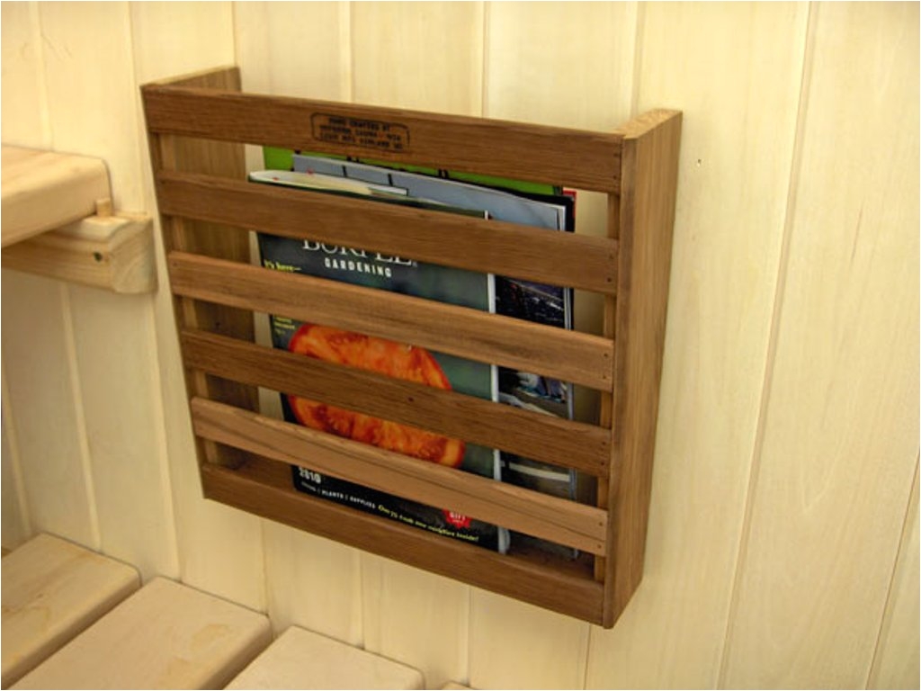 superbe back to wall mounted magazine rack plans