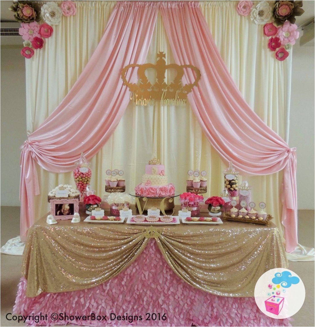 Royal Princess Baby Shower Chair Princess theme Baby Shower Showerbox events Like Us On Fb