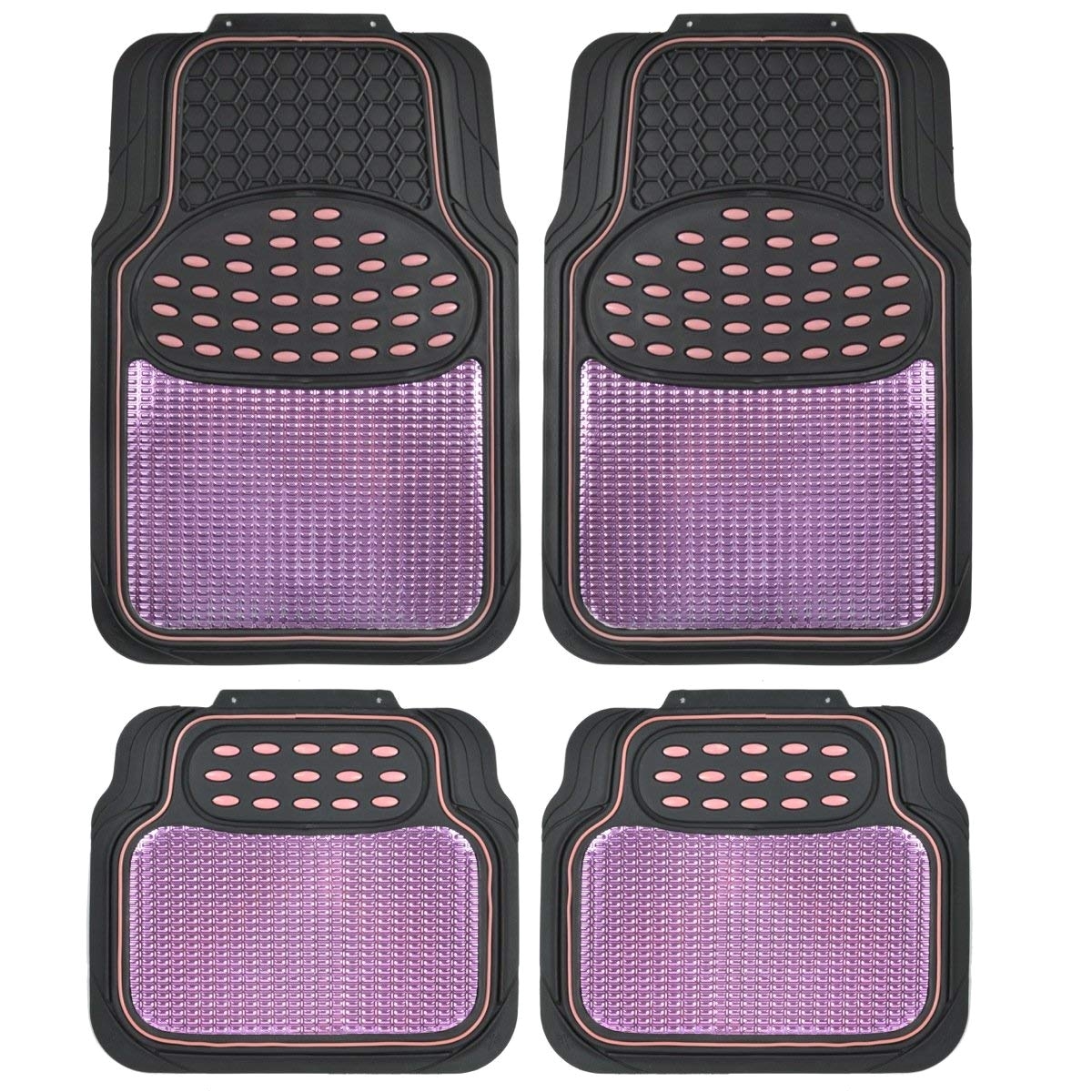 Rubbermaid Automobile Floor Mats Amazon Com Bdk Metallic Rubber Floor Mats for Car Suv Truck