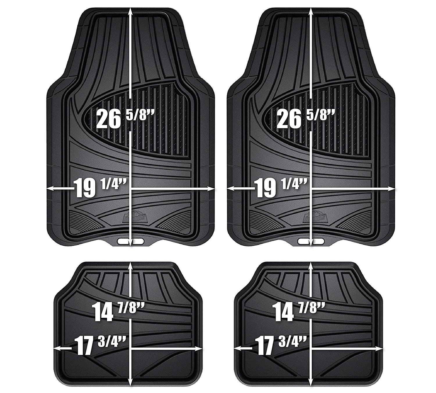 Rubbermaid Floor Mats Auto Amazon Com Custom Accessories Armor All 78840zn 4 Piece Black All