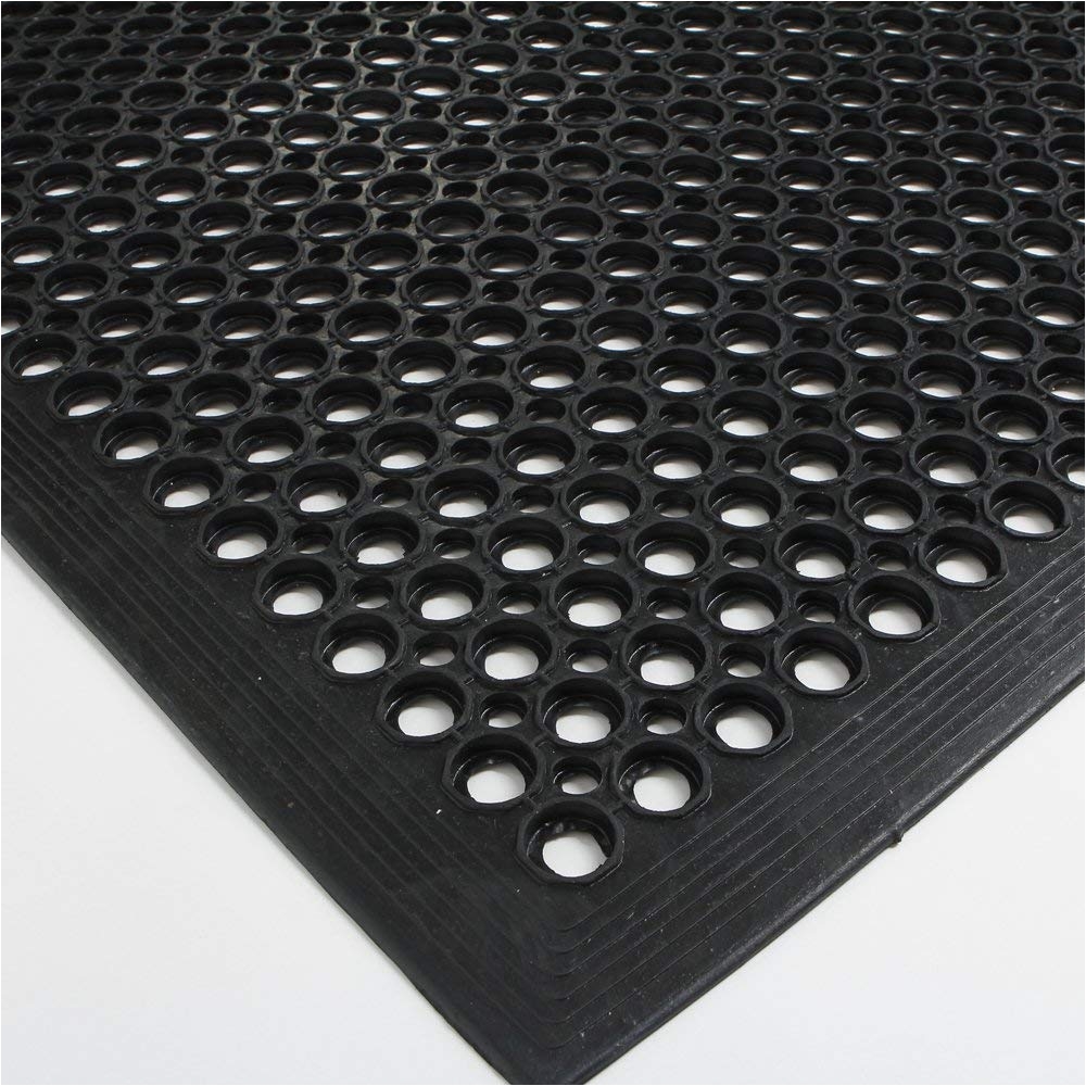amazon com anti fatigue rubber floor mats for kitchen bar new indoor commercial heavy duty floor mat black 36 60 from sallymall kitchen dining
