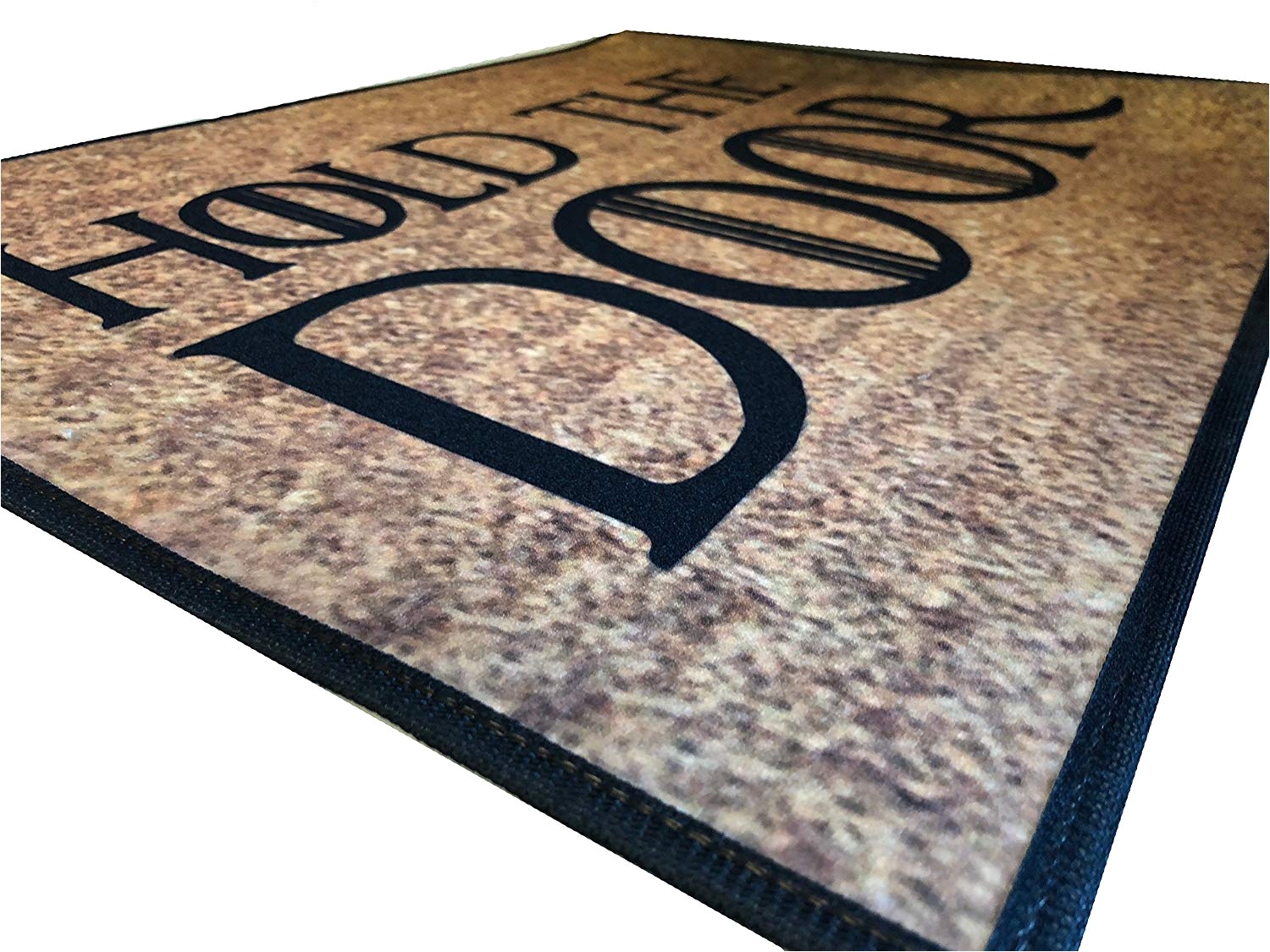 amazon com hold the door welcome mat 18x24 indoor outdoor doormat rug by eandm home kitchen