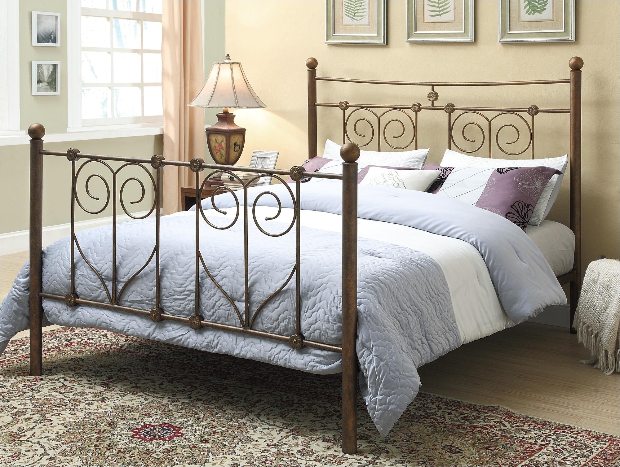 Rustic Bedroom Sets Rustic Metal Head Footboard Traditional Feel Mhf New House