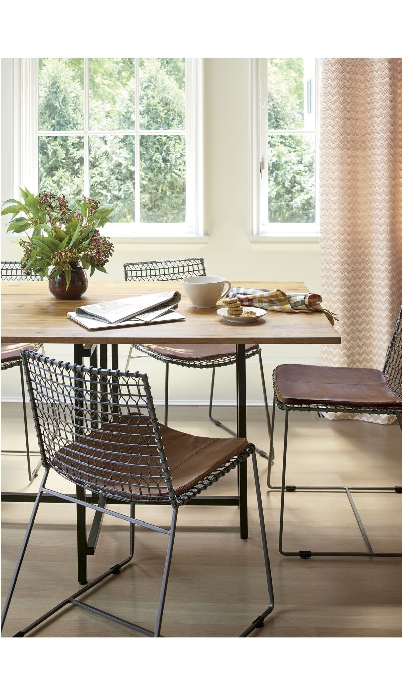 Rustic Metal Dining Chairs Tig Metal Dining Chair Pinterest Dining Chairs Crates and Barrels