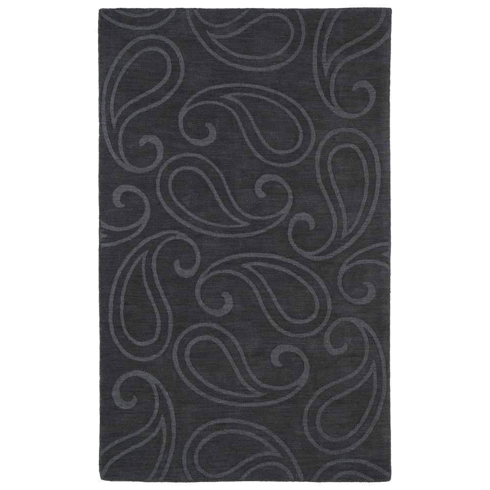 imprints classic charcoal 5 ft x 8 ft area rug