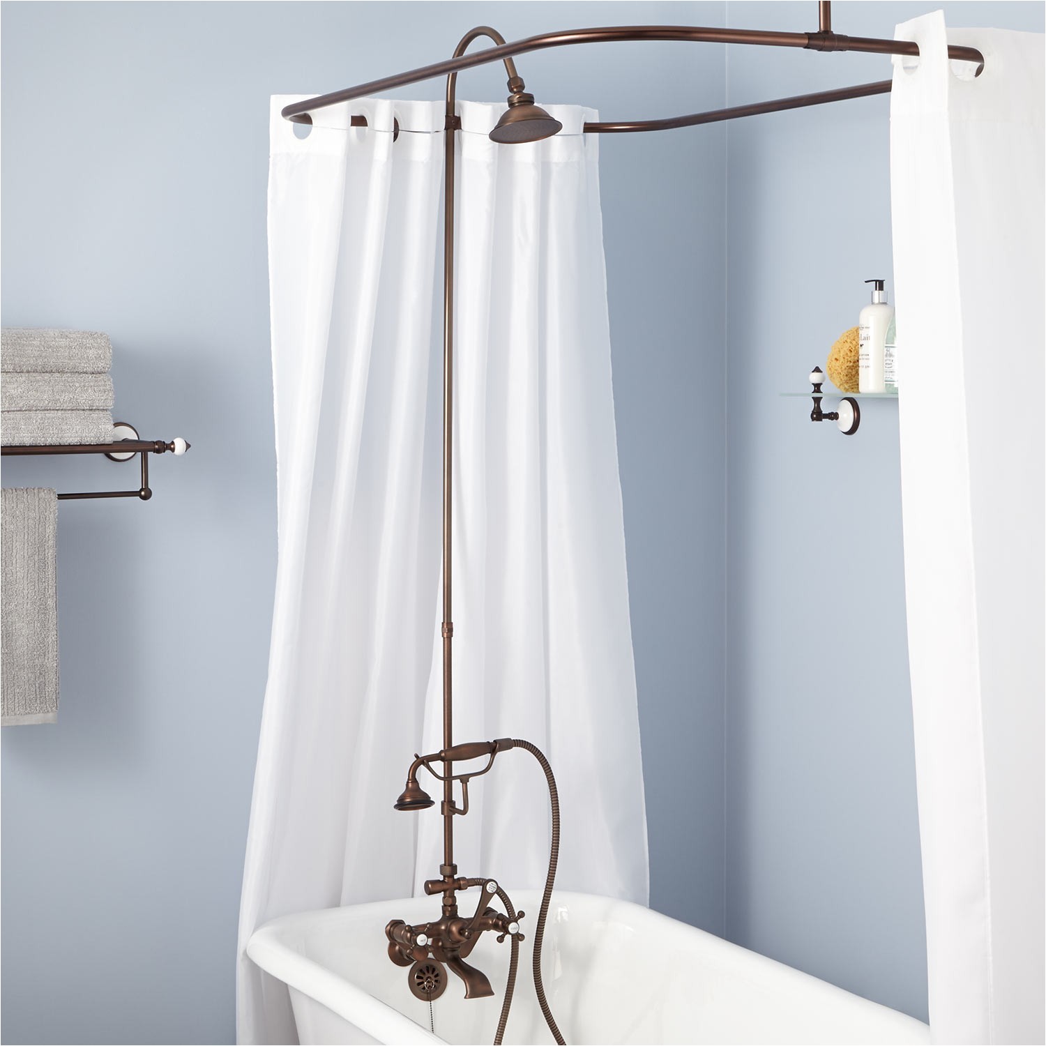 clawfoot tub shower kits 695 95