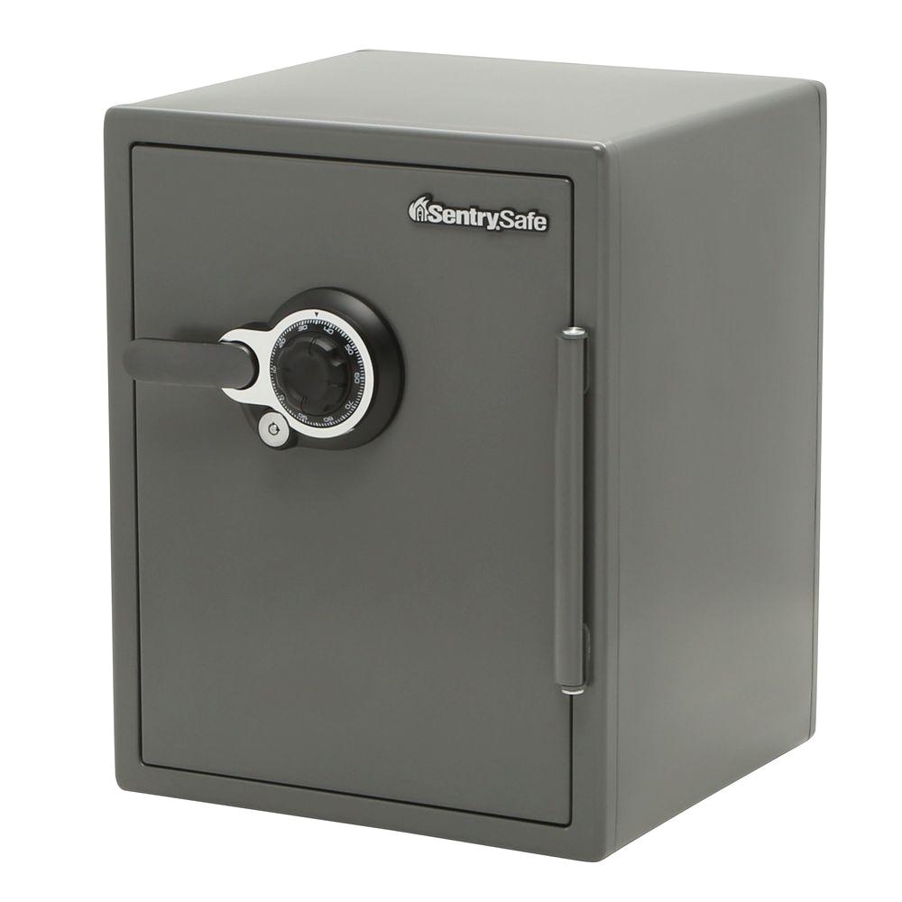 sentrysafe 2 0 cu ft steel fire and water resistant safe with dual combination and