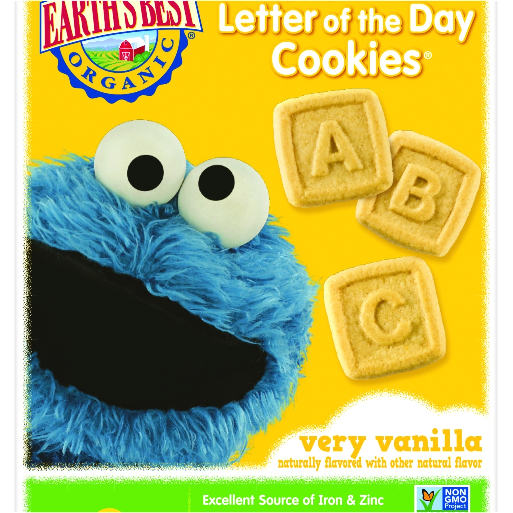 earth s best organic toddler sesame street letter the day very