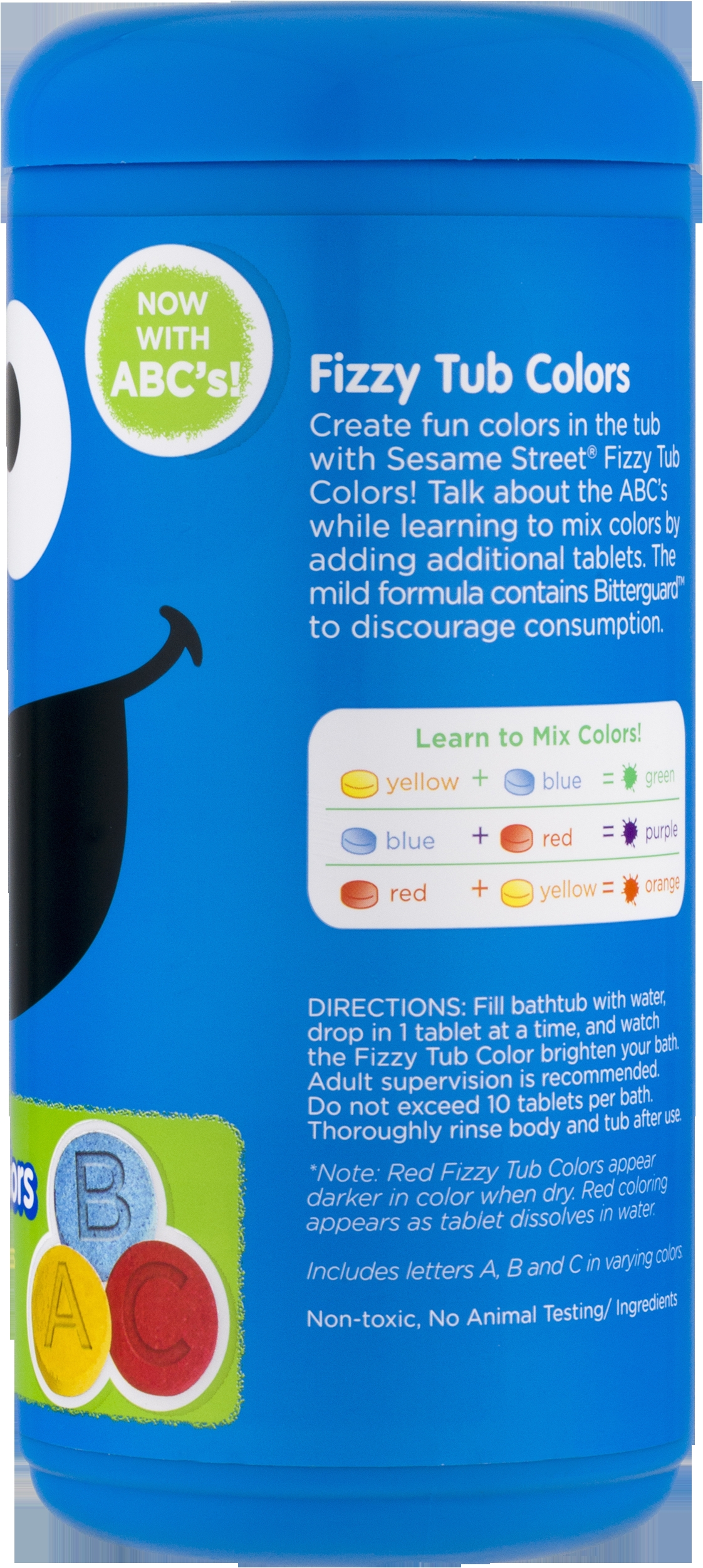 sesame street fizzy tub colors assorted bathwater colors 150 ct walmart com