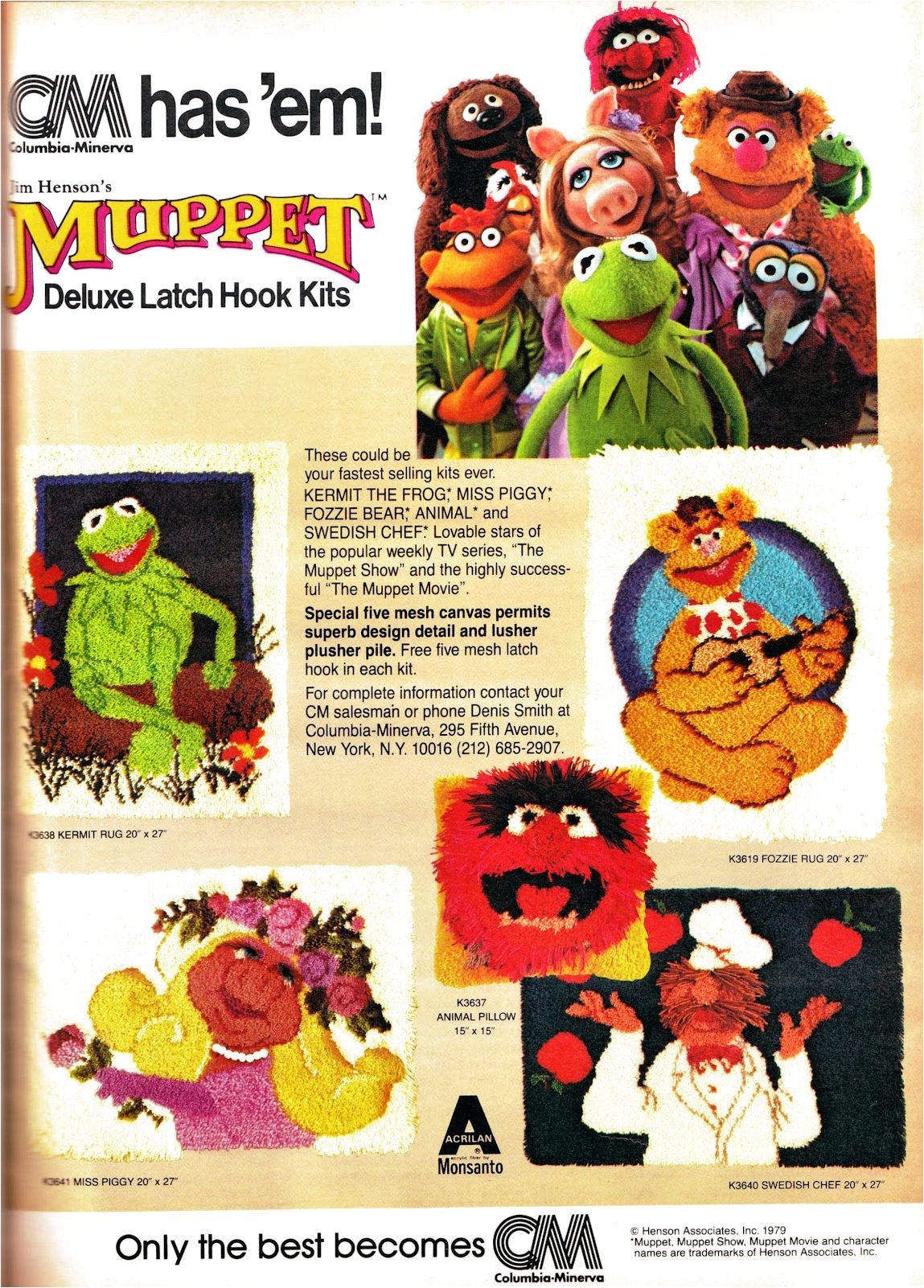 muppet latch hook kits columbia minerva muppet wiki fandom powered by wikia