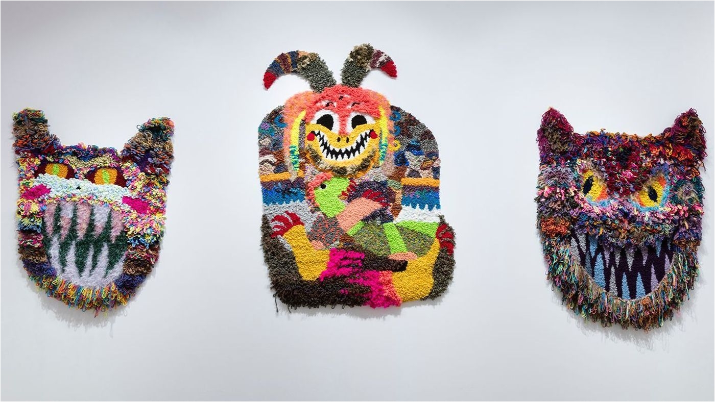 the sweet hooked rug gone bad how artist hannah epstein gives a retro craft some bite