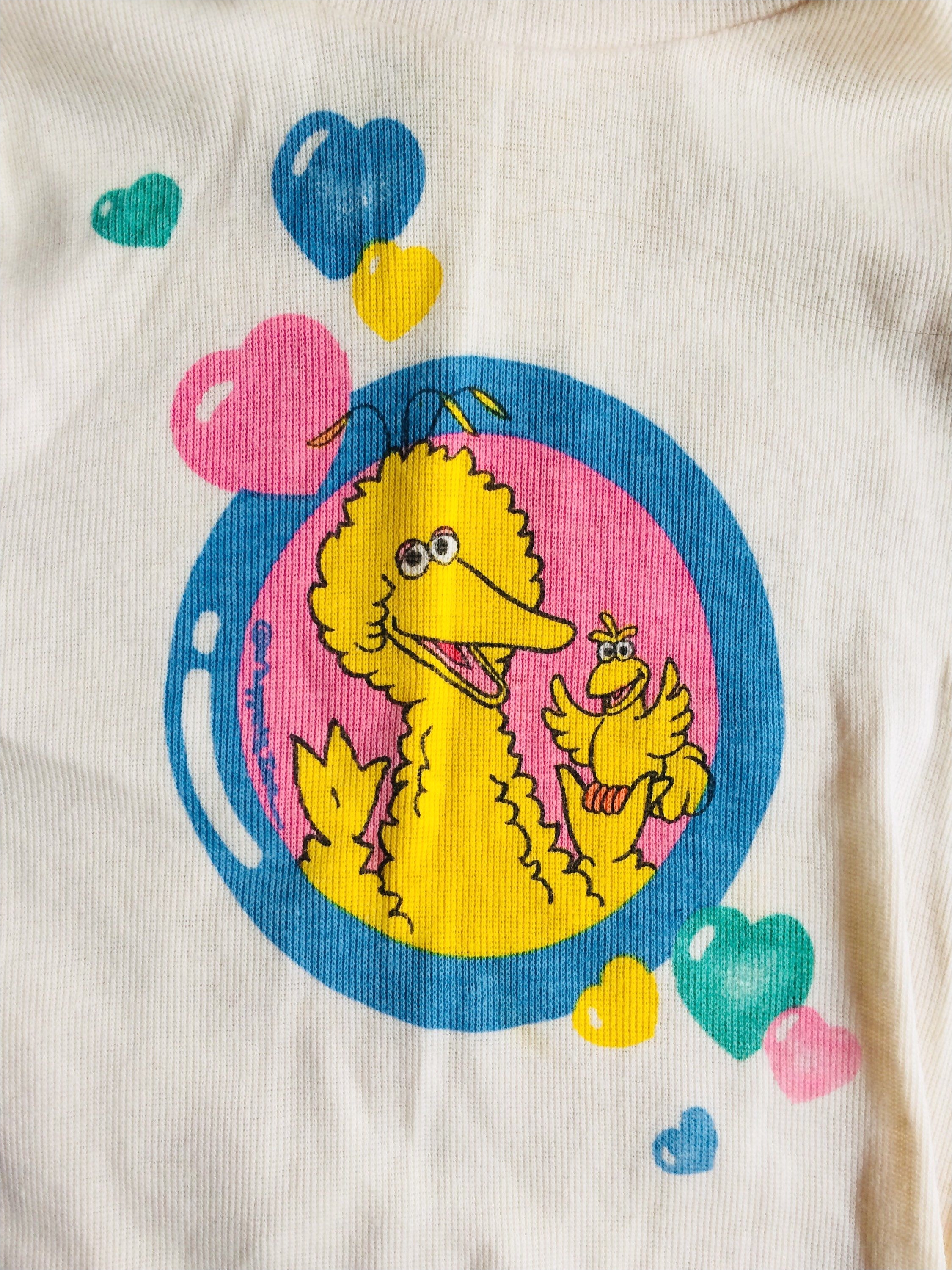 vintage big bird sesame street shirt toddler 70s sesame street vintage toddler turtleneck girls turtleneck boys