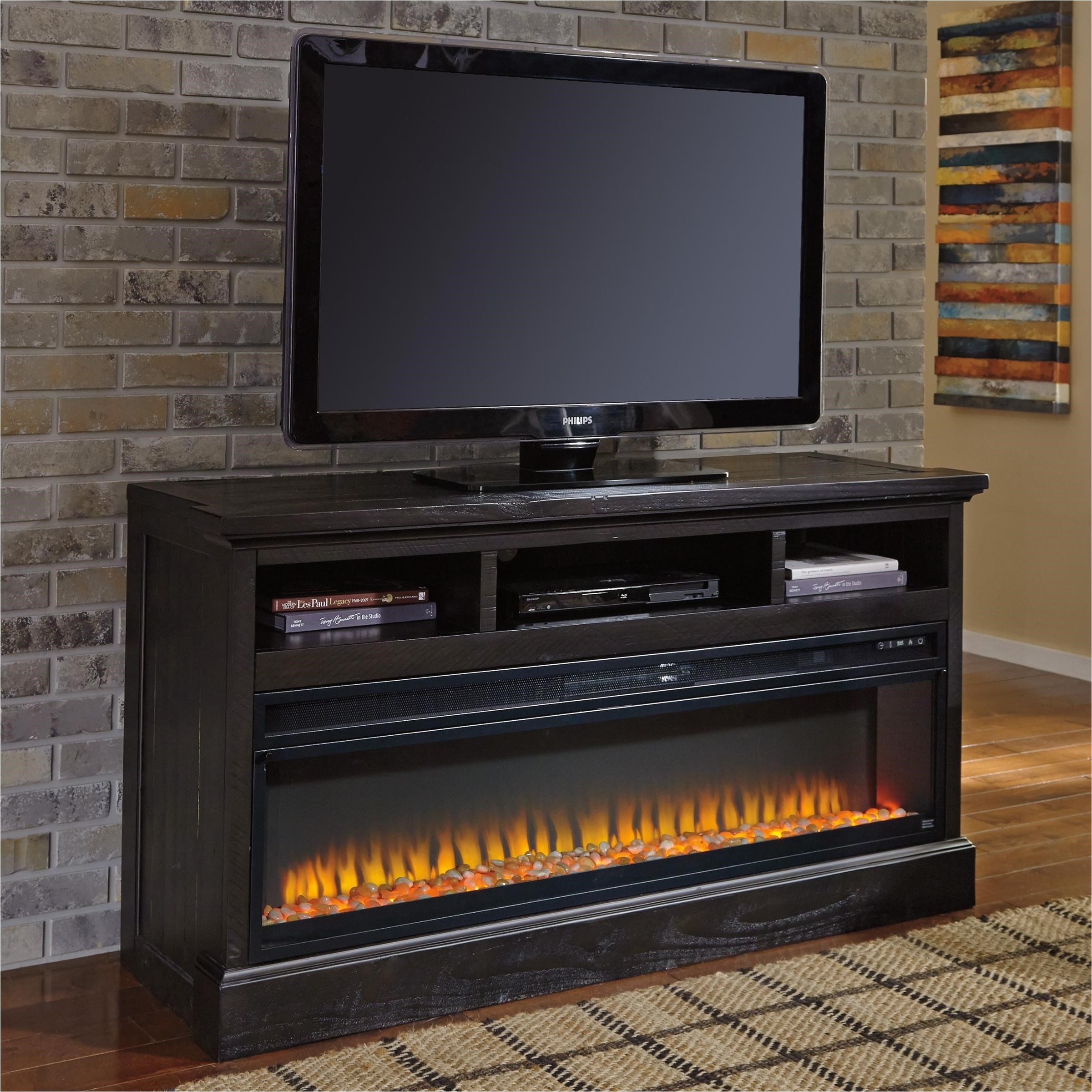 Sharlowe Entertainment Center with Wide Fireplace Insert Sharlowe Large Tv Stand with Wide Fireplace Insert by Signature Design by ashley at Wayside Furniture