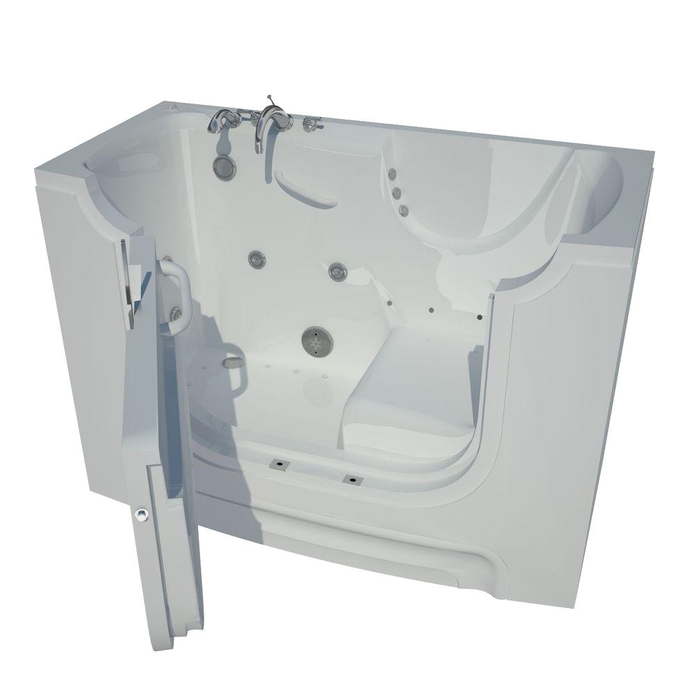 left drain wheel chair accessible whirlpool and air bath
