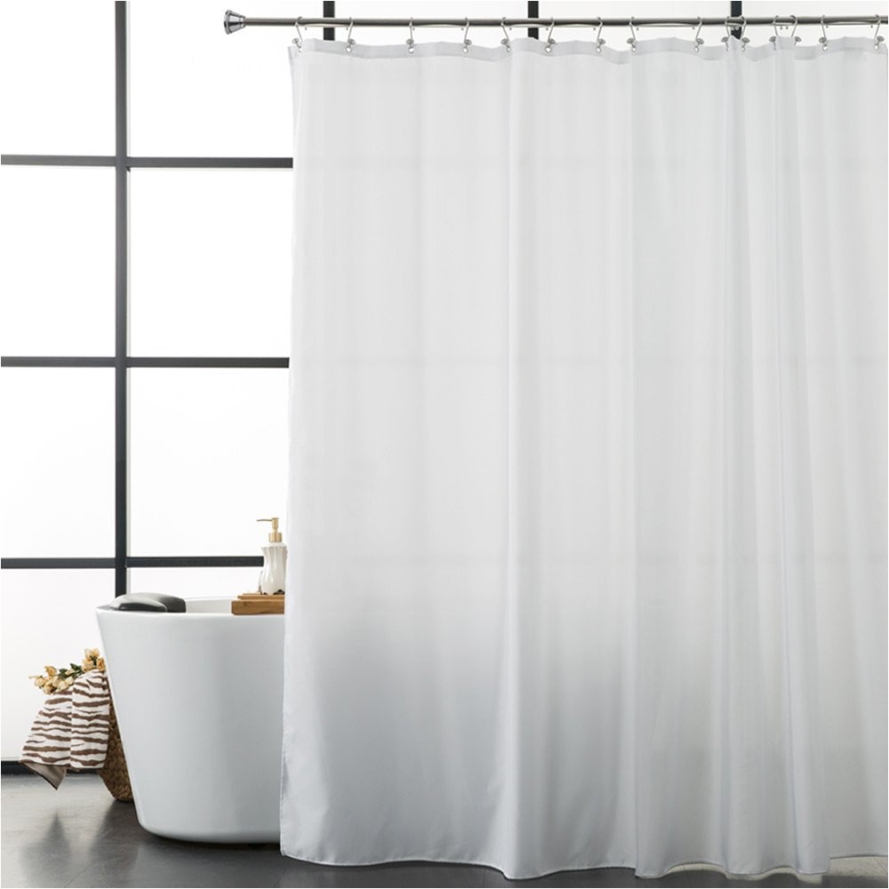 amazon aimjerry fabric shower curtain mold resistant white 72 by 72 inch hotel quality waterproof polyester
