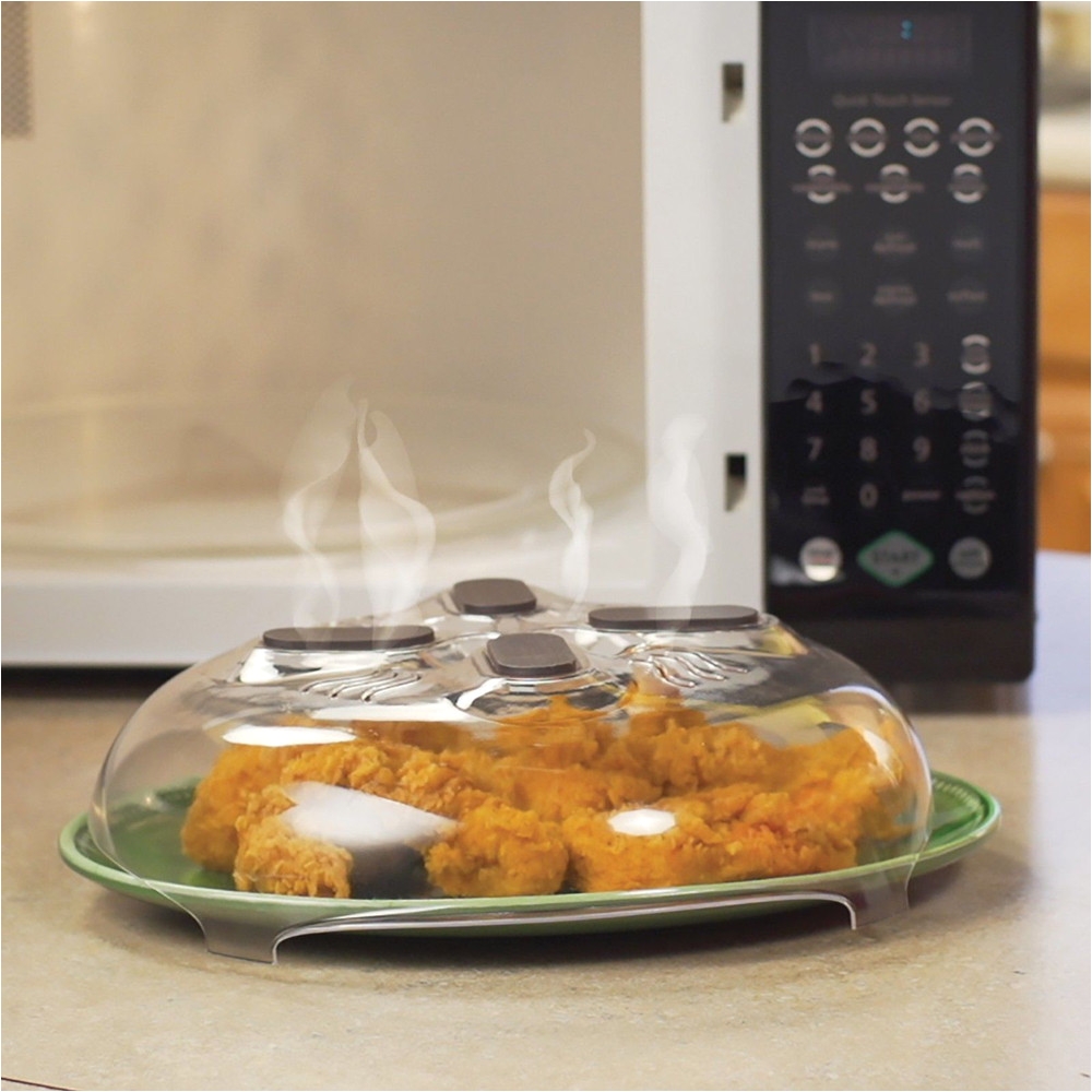 new food splatter guard microwave hover anti sputtering cover oven oil cap heated sealed plastic cover dish dishes food cover in baking pastry tools from