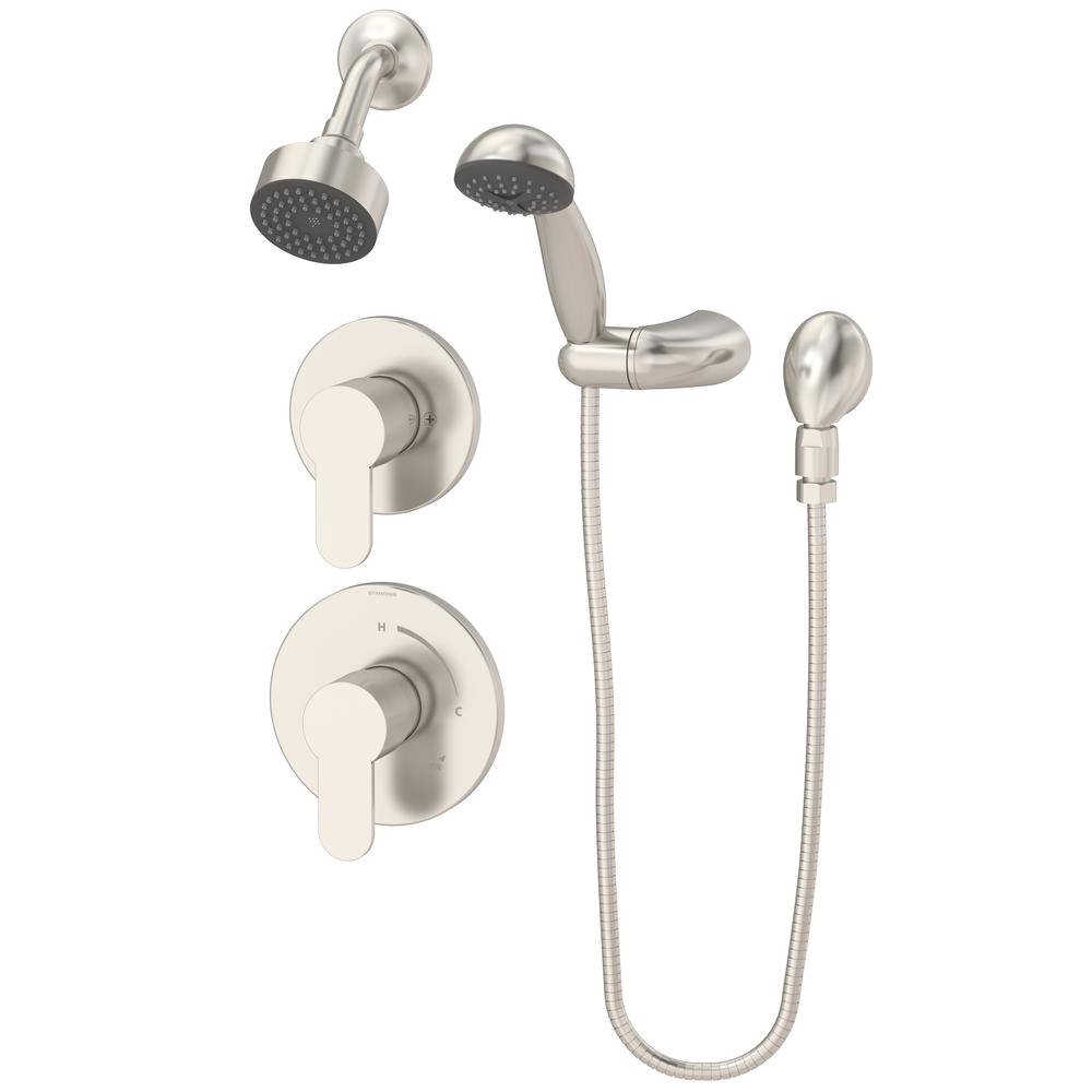 fixed shower head awesome symmons identity 2 handle shower faucet trim kit with hand shower in