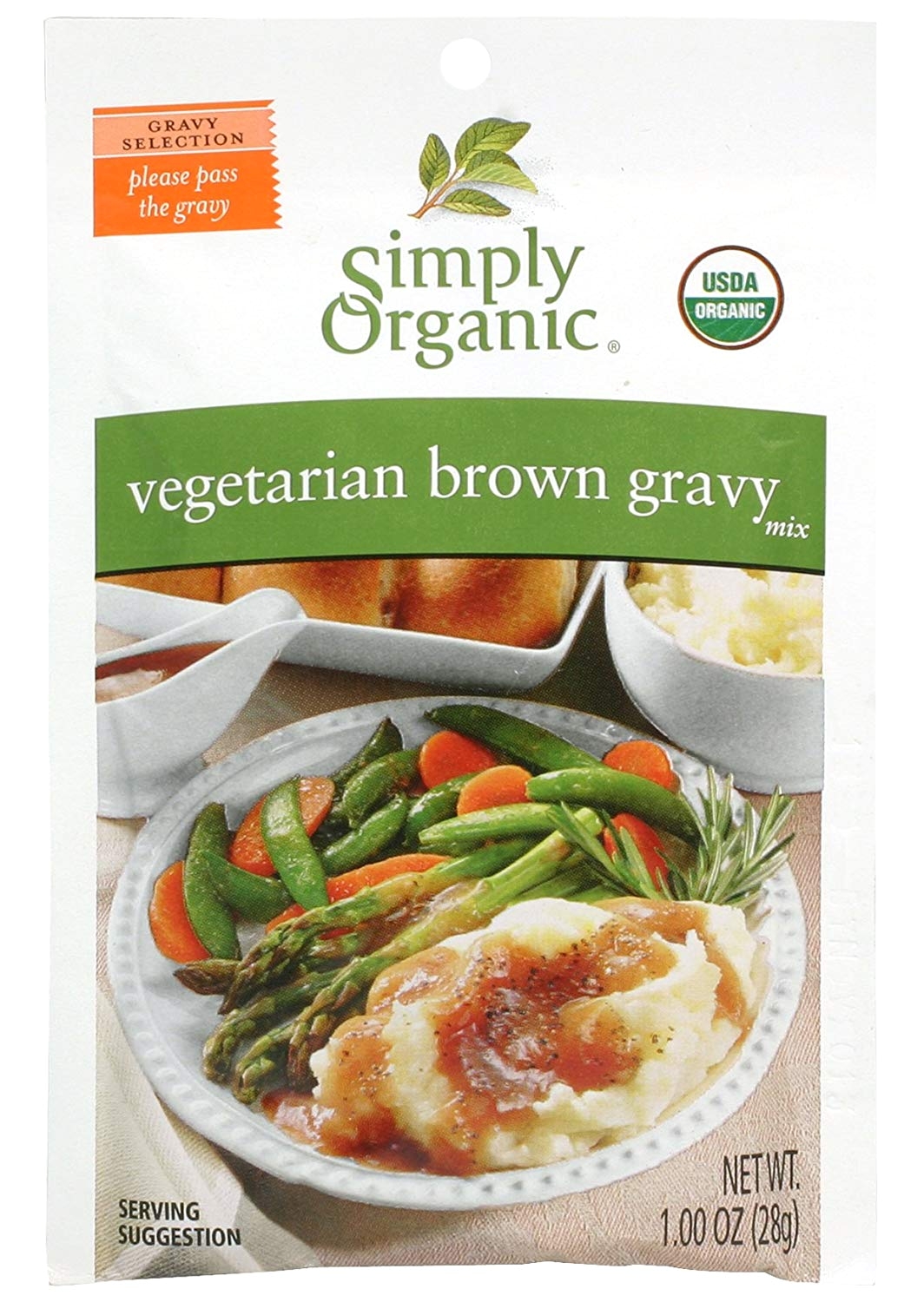 amazon com simply organic vegetarian brown gravy seasoning mix certified organic 1 ounce packets pack of 12 grocery gourmet food
