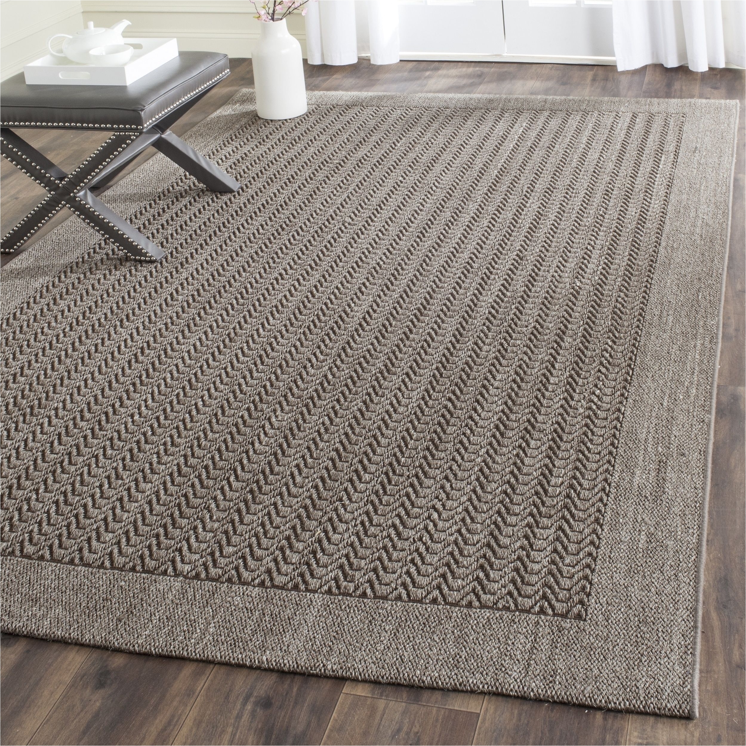 safavieh palm beach sisal jute silver area rug 8 x 10