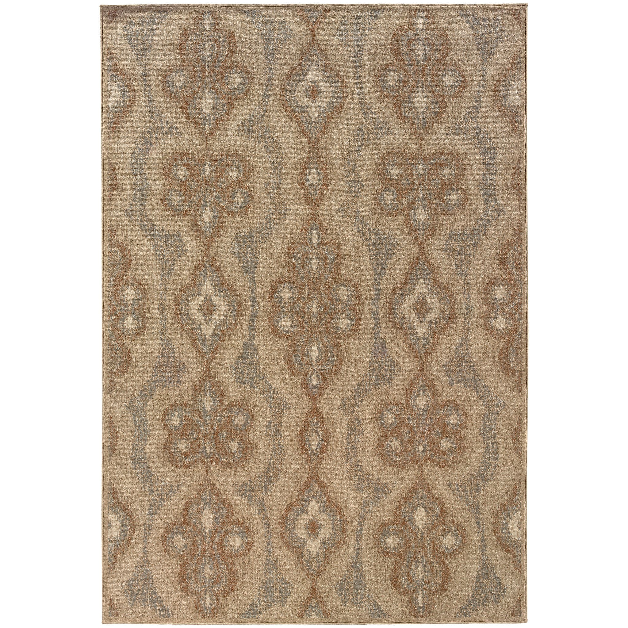 Sisal Rugs Lowes Chloe 3980a oriental Blue Beige area Rug 5 3 X 7 6 Decor