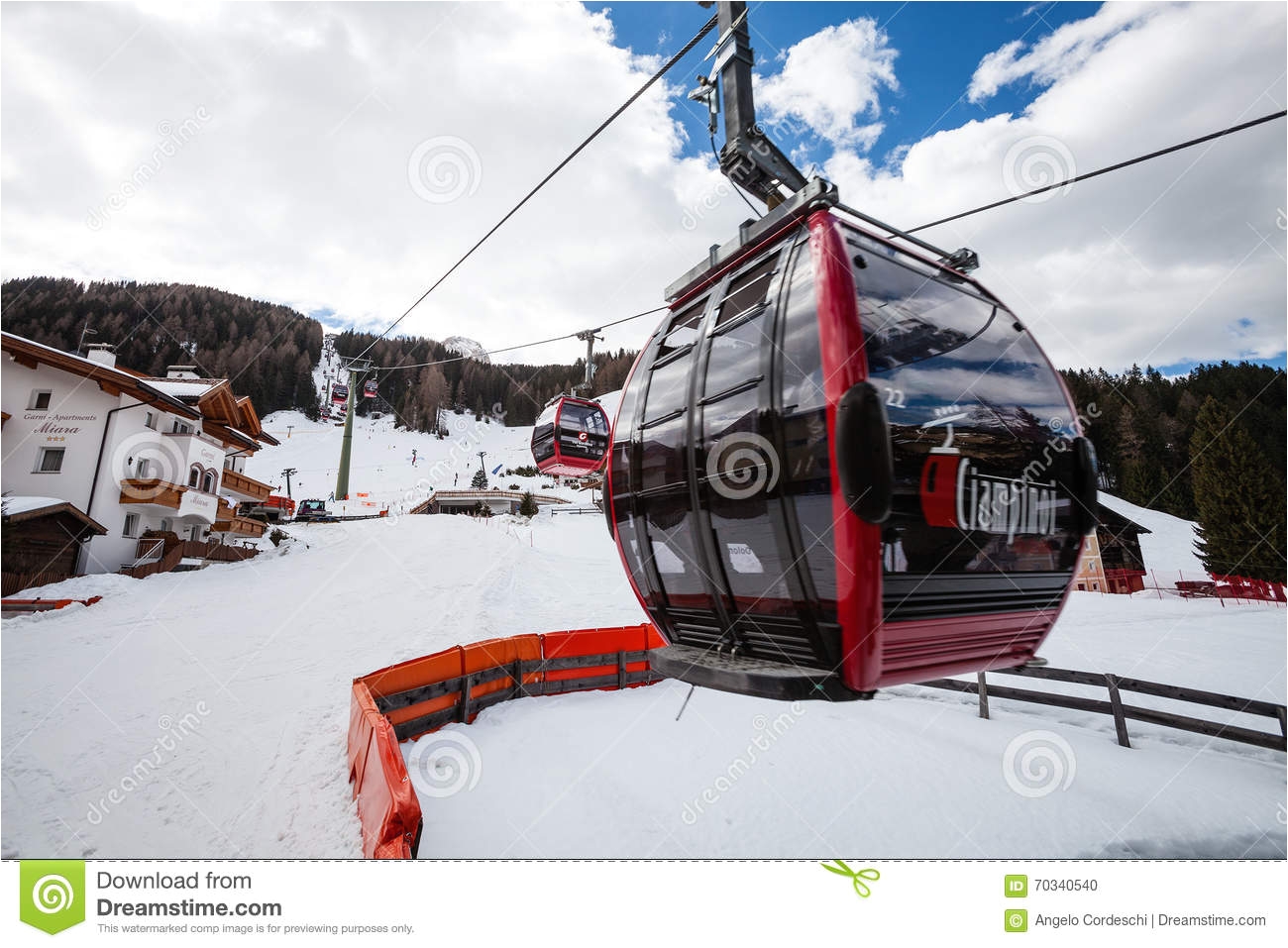 Ski Lift Chair for Sale Colorado Ski Lift Gondola Skiing Holidays ortisei northern Italy Editorial