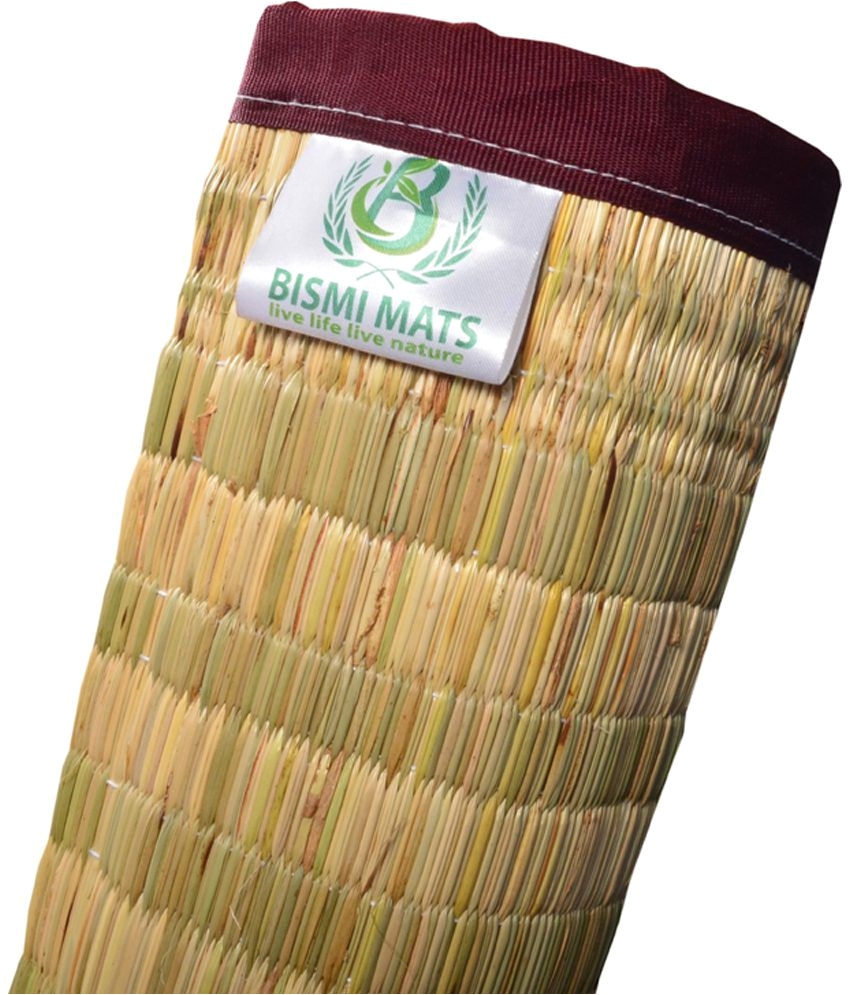 bismi mats multicolor kora grass sleeping mats 2 pcs