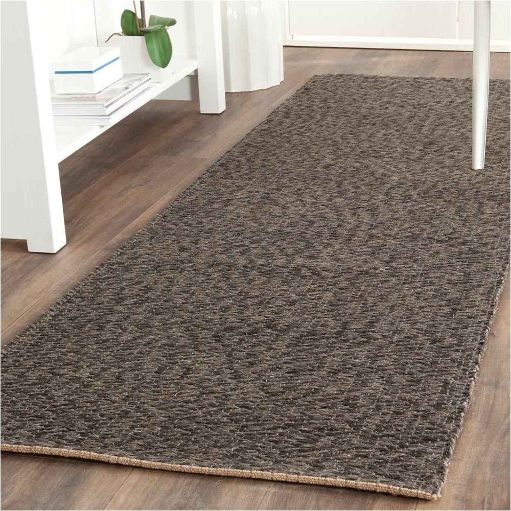 natural fiber grey 2 ft 6 in x 12 ft runner rug