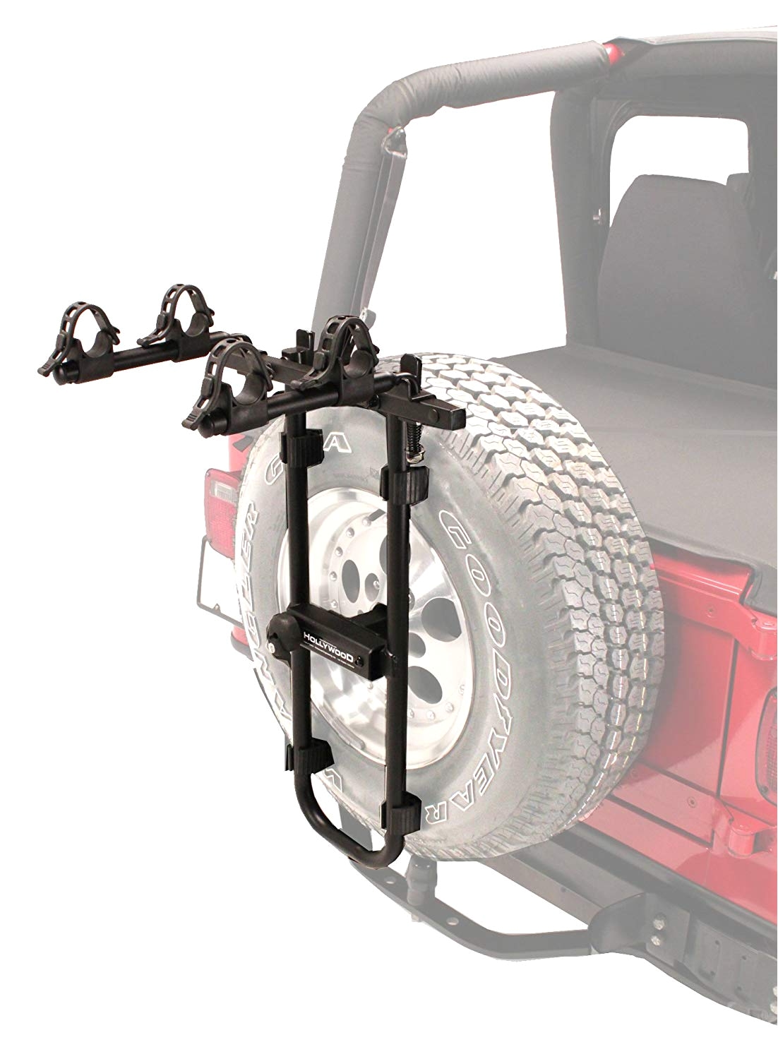 amazon com hollywood racks bolt on spare tire rack bike car rack accessories sports outdoors
