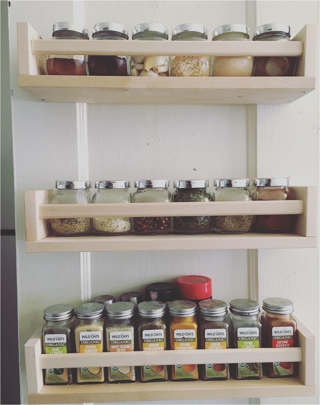 wooden spice racks