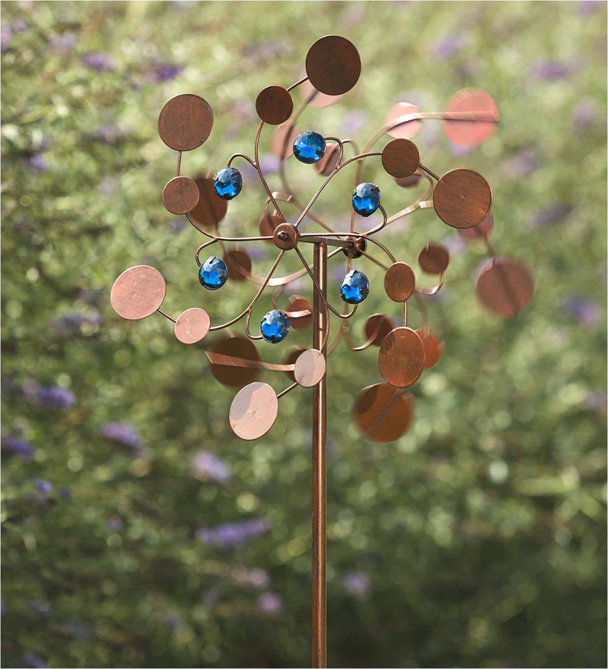multi colored midi garden spinner copper