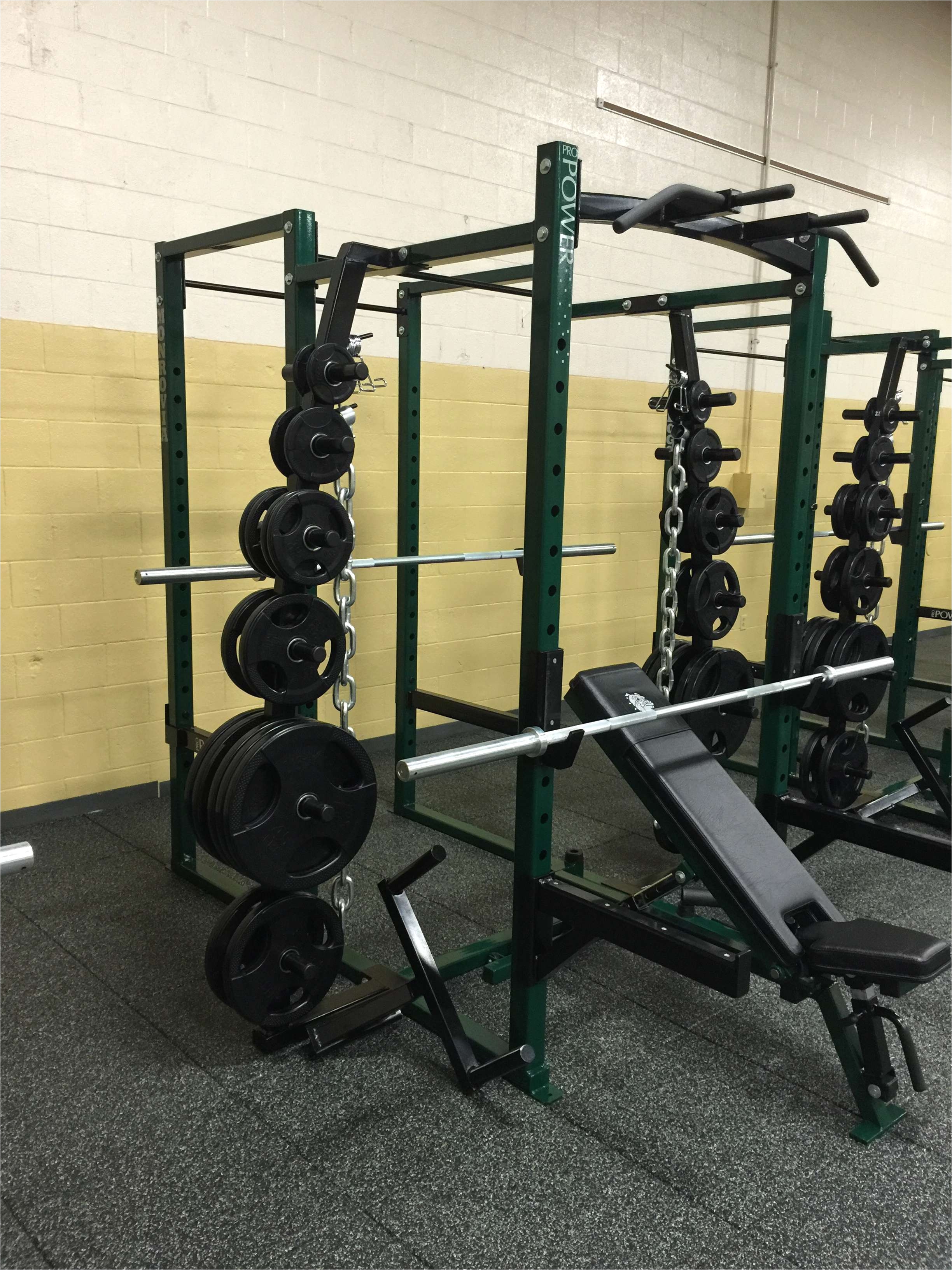 olympic weight bench with squat rack elegant high school weight room in indiana