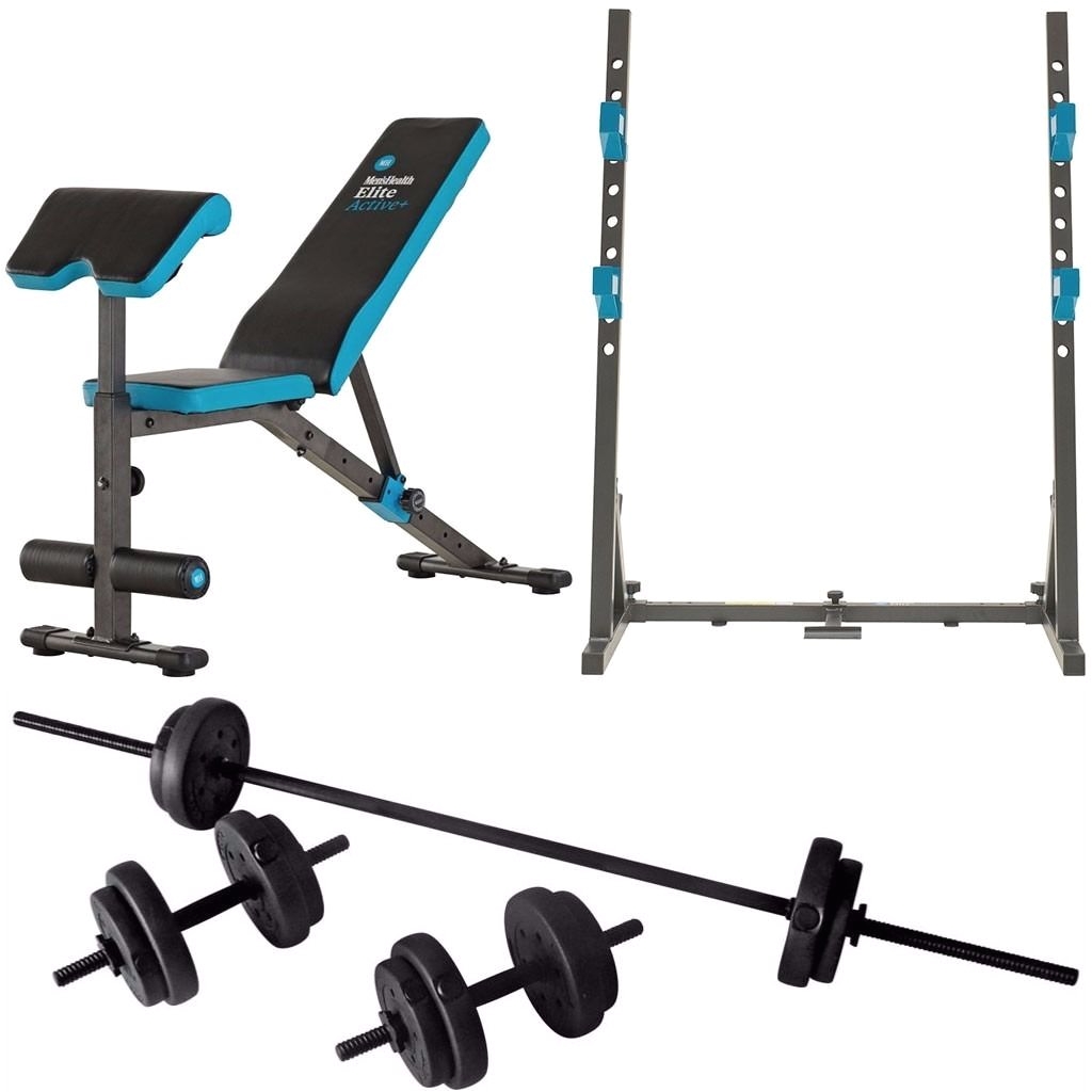 squat rack workout bench barbell dumbell set mens health home multi gym multigym