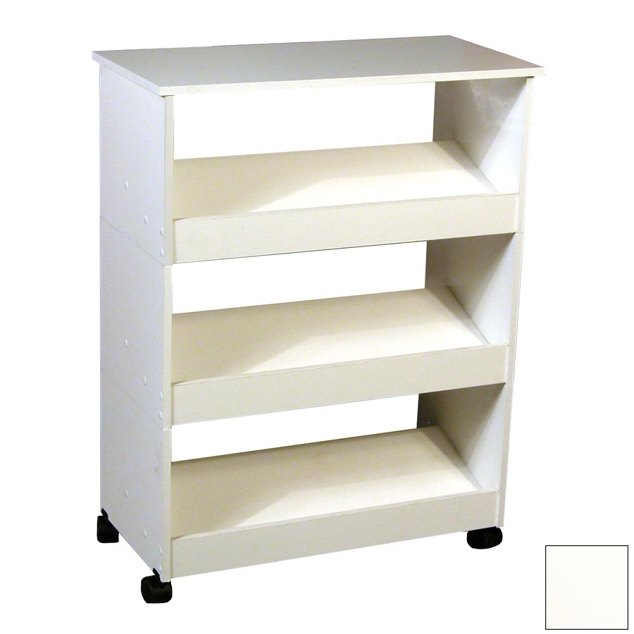 venture horizon white wood shoe storage