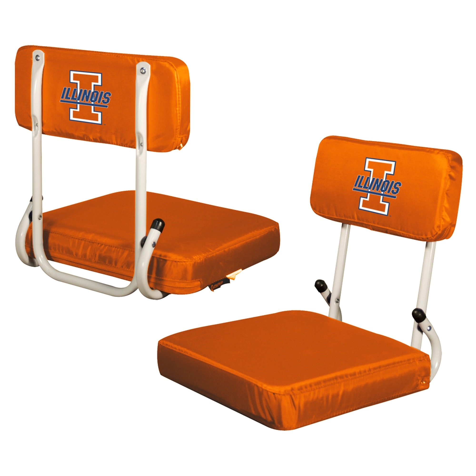 Stadium Chairs for Bleachers Fundraiser Ncaa Illinois Fighting Illini Logo Brands Hard Back Stadium Seat