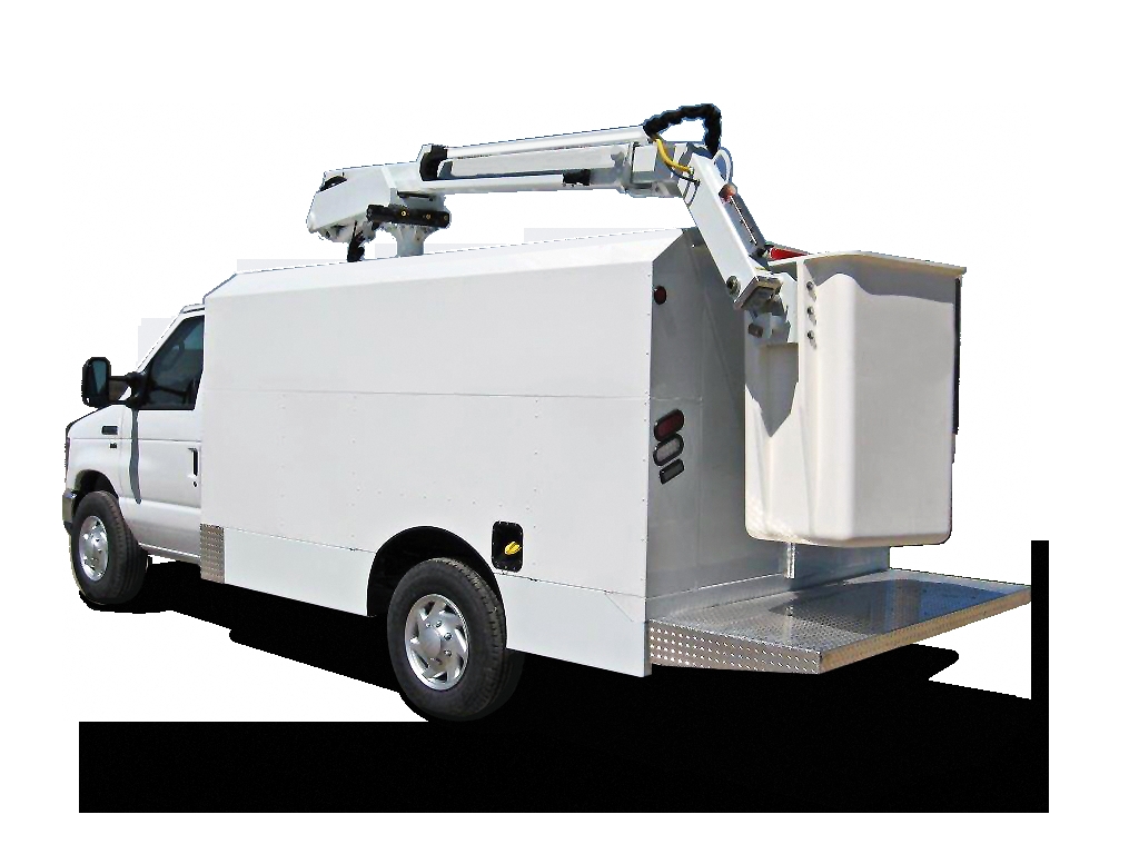 stahl s new aerial lift van replaces the discontinued ford e series van
