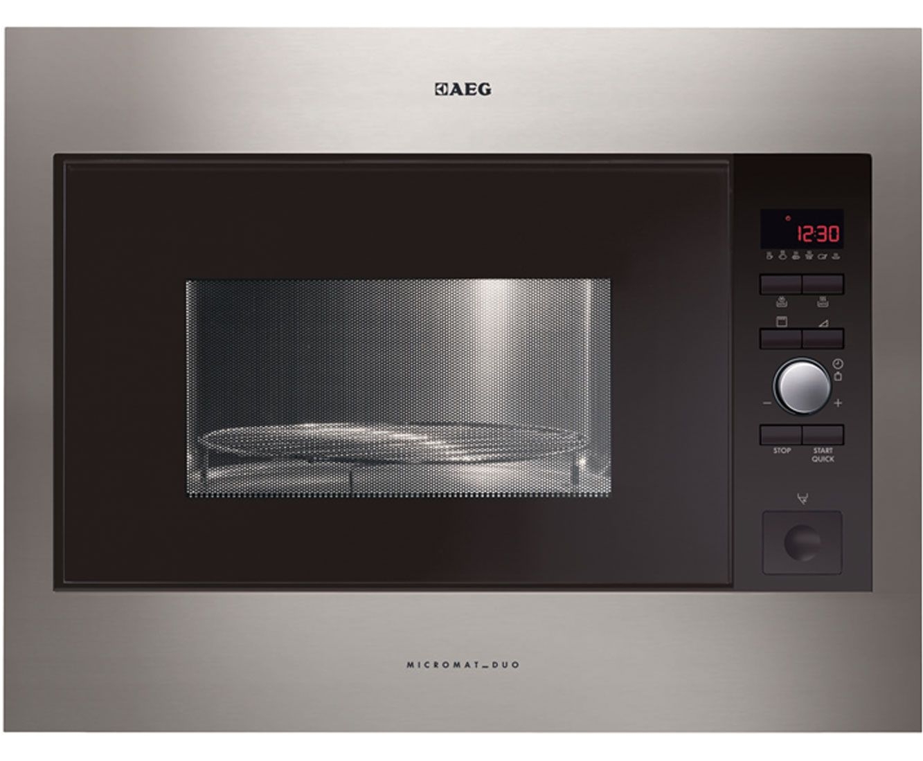 aeg mcd2664e m built in microwave with grill stainless steel