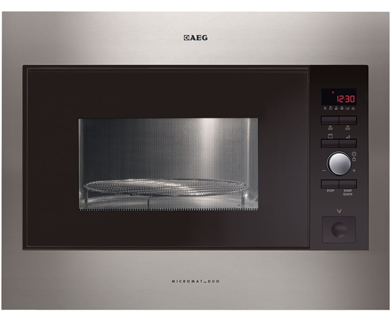 Stainless Steel Interior Microwaves Uk Aeg Mcd2664e M Built In Microwave with Grill Stainless Steel