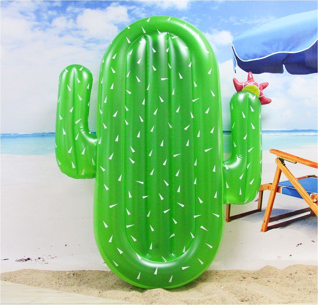 winthome cactus extra inflatable cactus pool float loungers swimming pool float 71 inch the new generation of giant inflatable cactus pool float