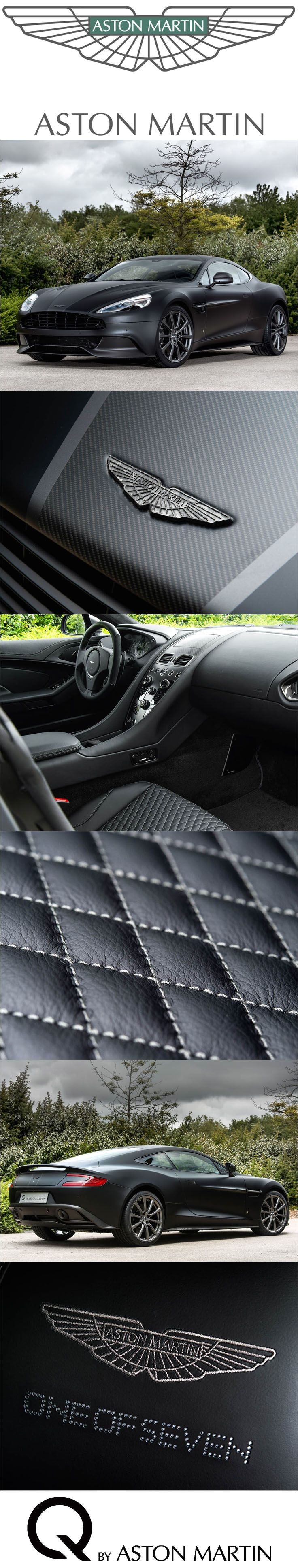 the q by aston martin bespoke personalisation service matte black and diamond leather seats