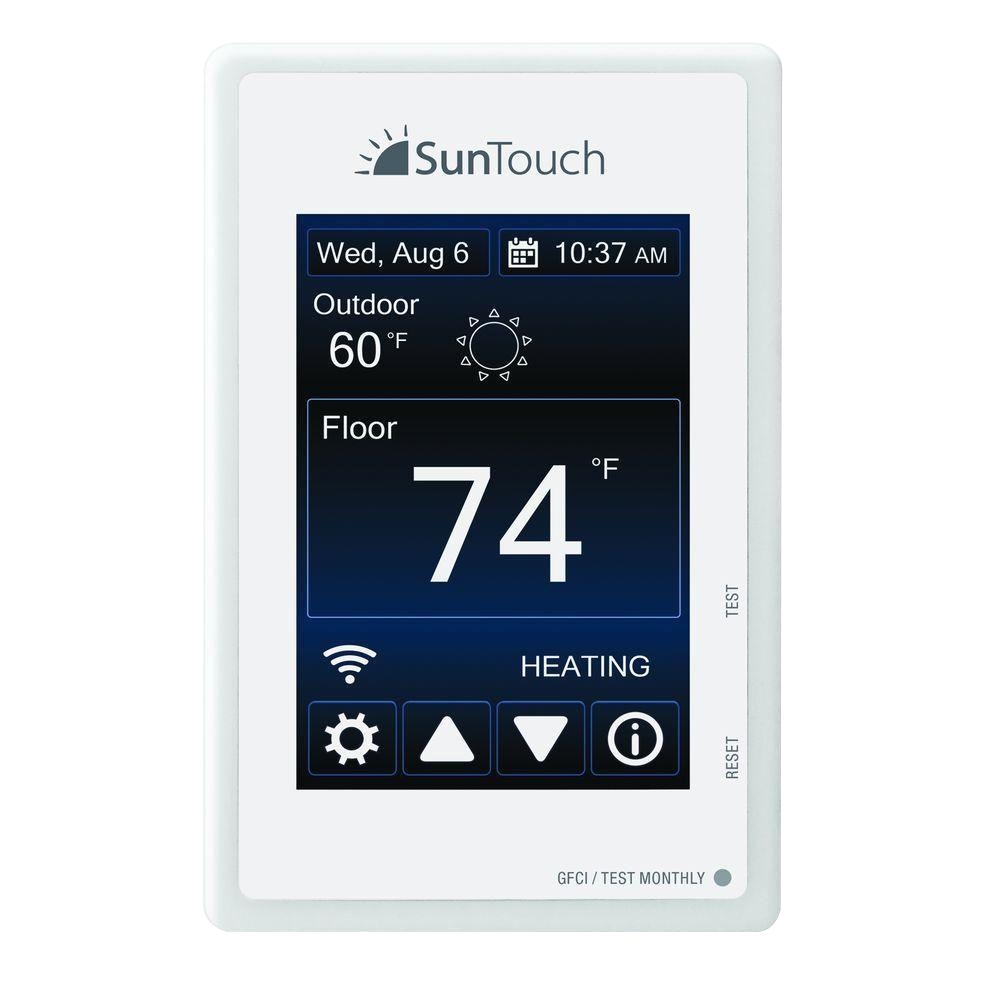 Suntouch Heated Floor thermostat Suntouch Floor Warming Sunstat Connect Wi Fi Programmable Floor