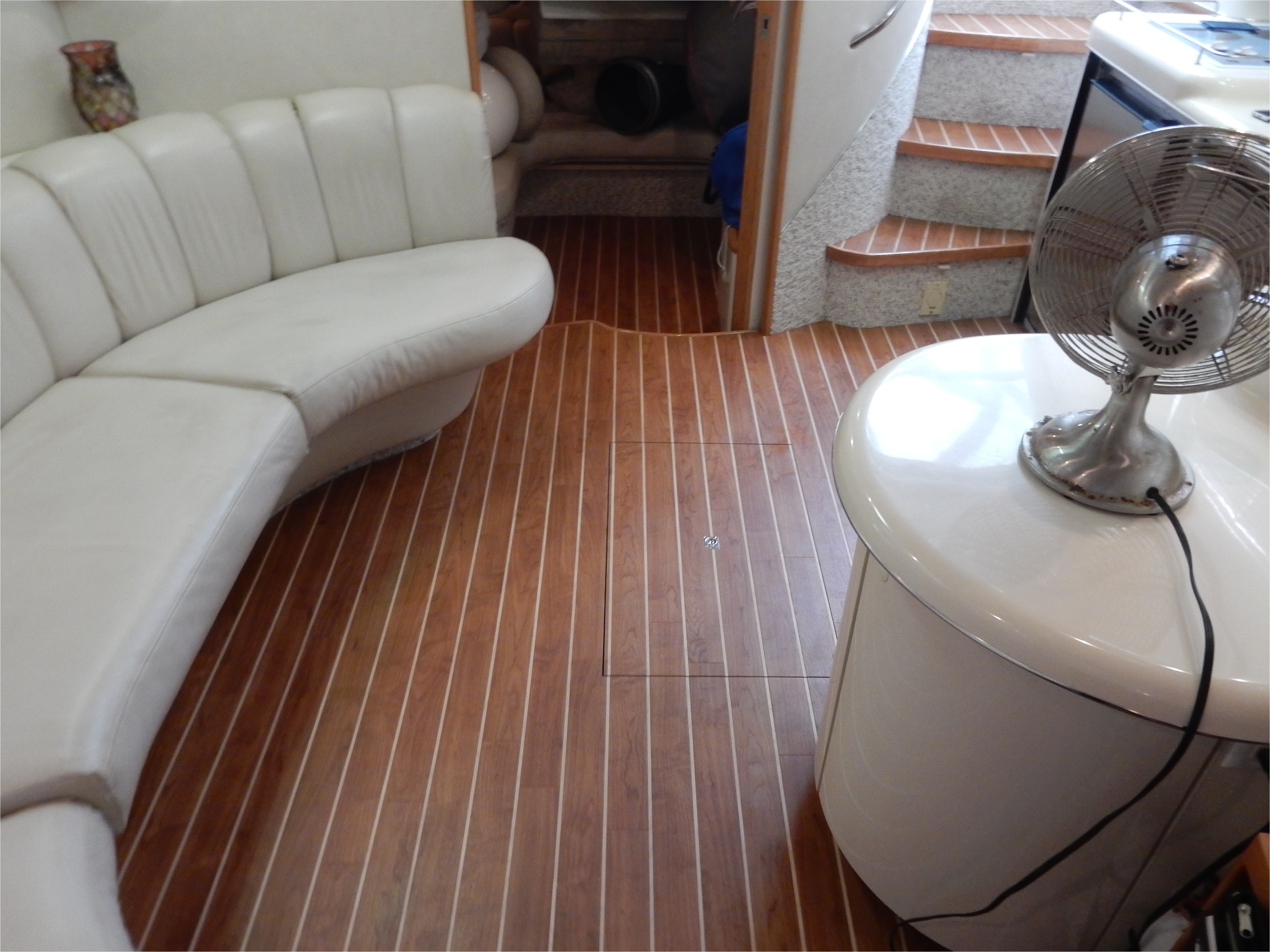 interior boat flooring by custom marine carpentry 101 amtico marine wood fort lauderdale florida