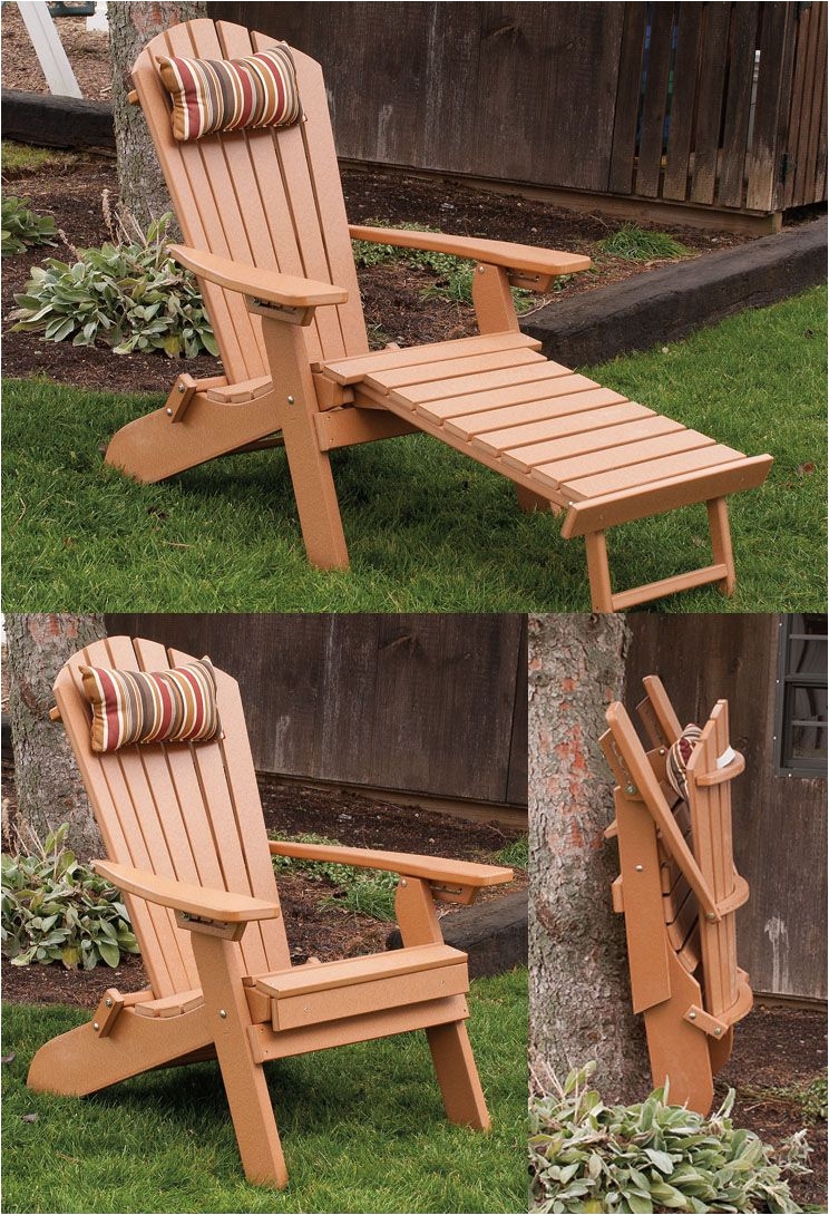 polywood adirondack chair folding and reclining with built in ottoman for great versatility and comfort great outdoor furniture piece for the patio