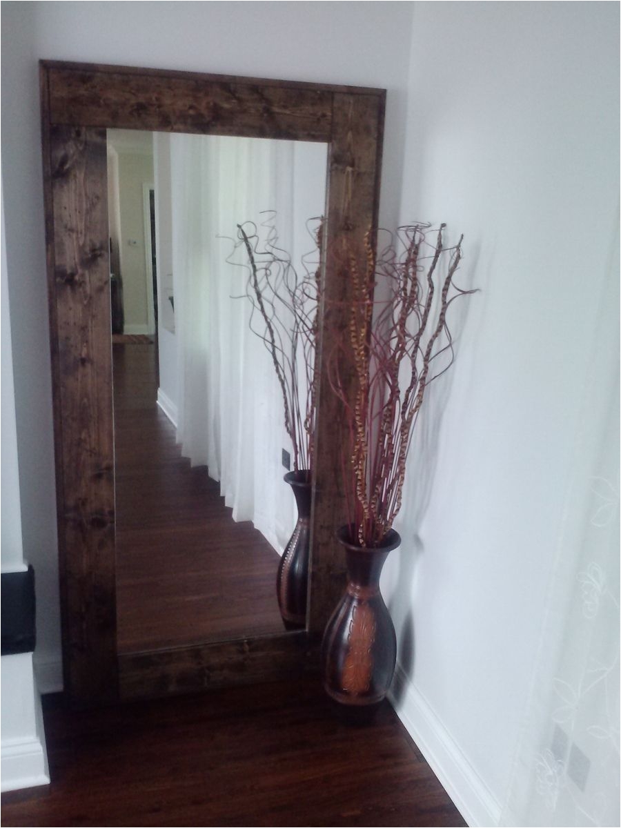 custom made large floor mirror reclaimed wood mirror standing mirror rustic floor mirror