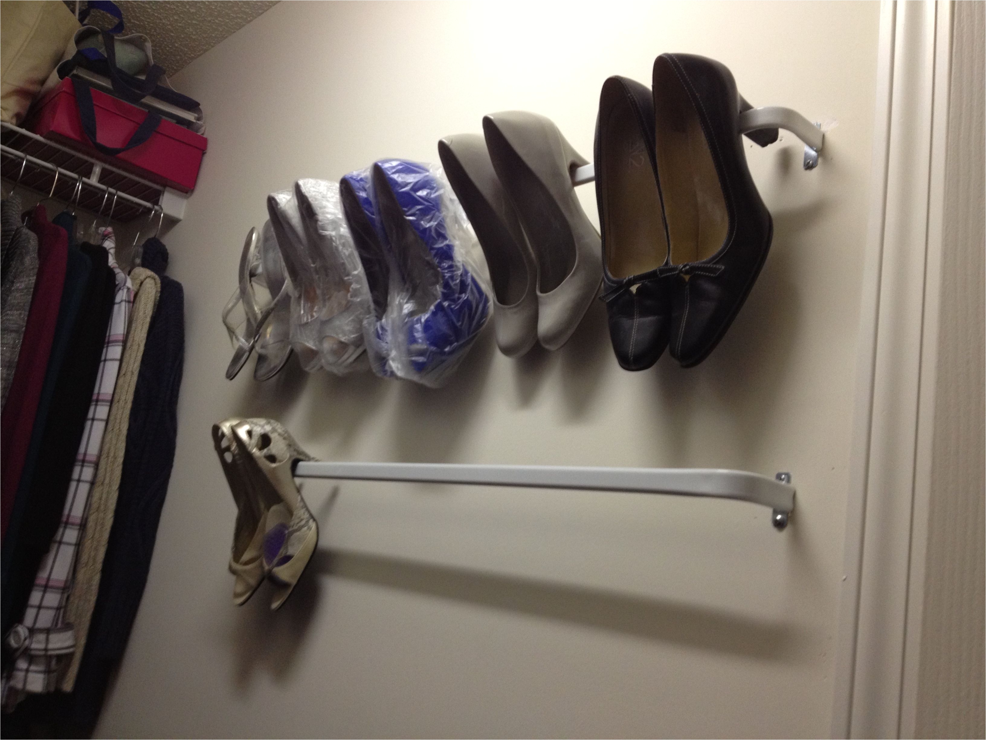 Target Hat Rack Australia Curtain Rods From Target Make A Shoe Rack for Just A Few Dollars