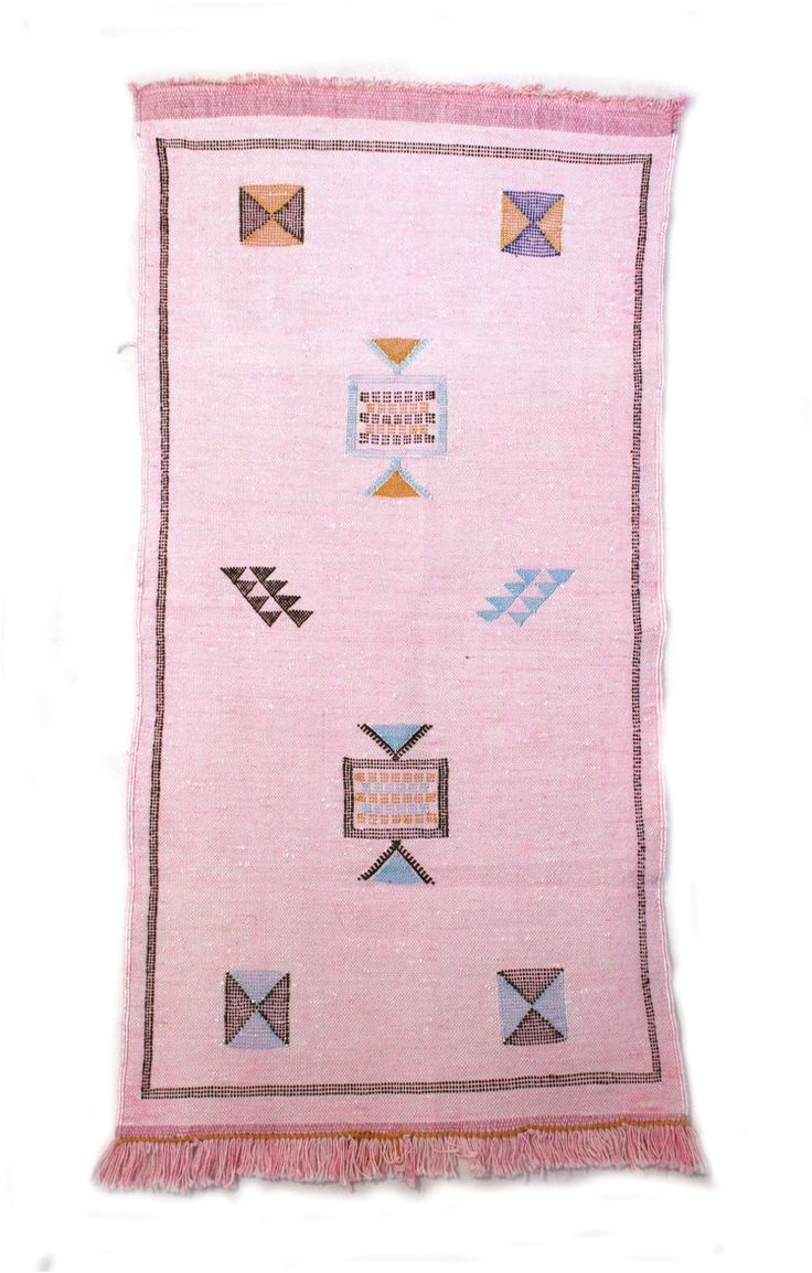 cactus silk berber rug pink