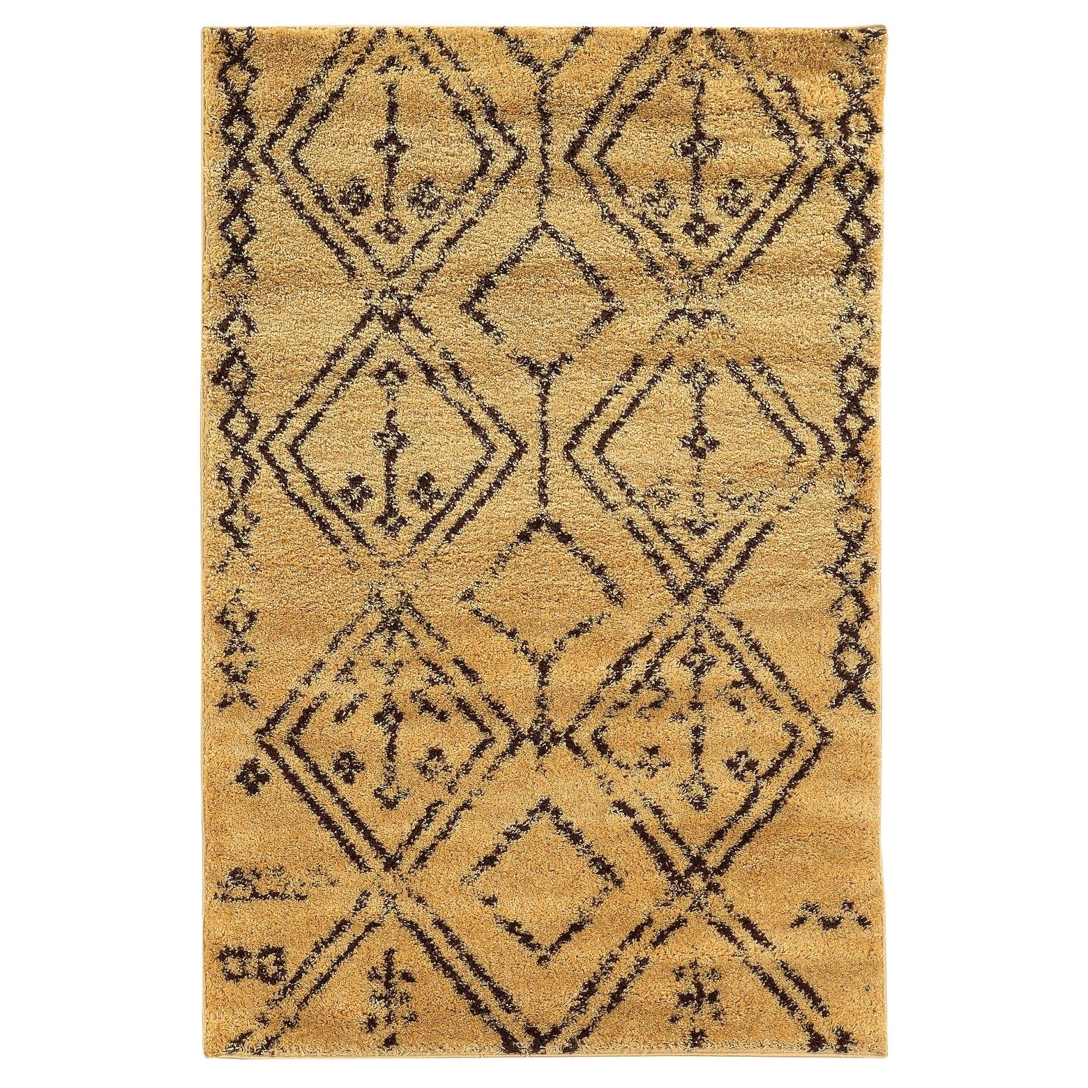 a wild animal print gives the moroccan shag rug fes a welcome place in your home this unexpected visual treat hides old floors or can be used to protect